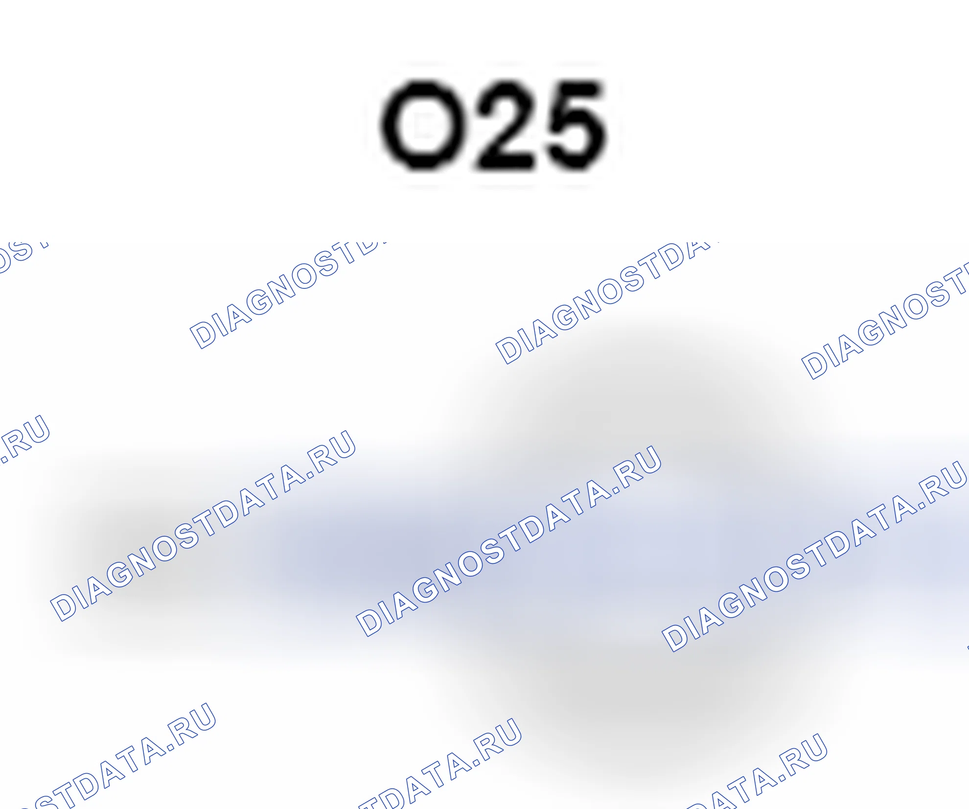 Рис. 642: Вид с торца соединительного блока плавкой вставки (O25). Toyota Camry XV40 рестайлинг