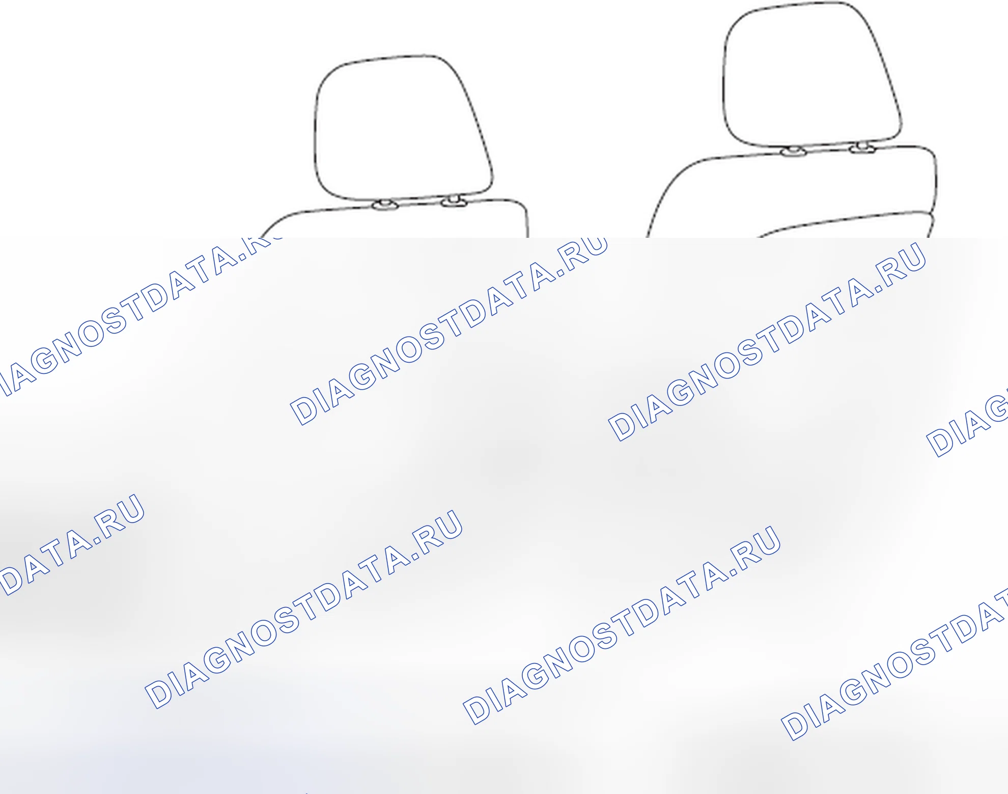 Рис. 381: Расположение ЭБУ передних сидений. Toyota Land Cruiser 200