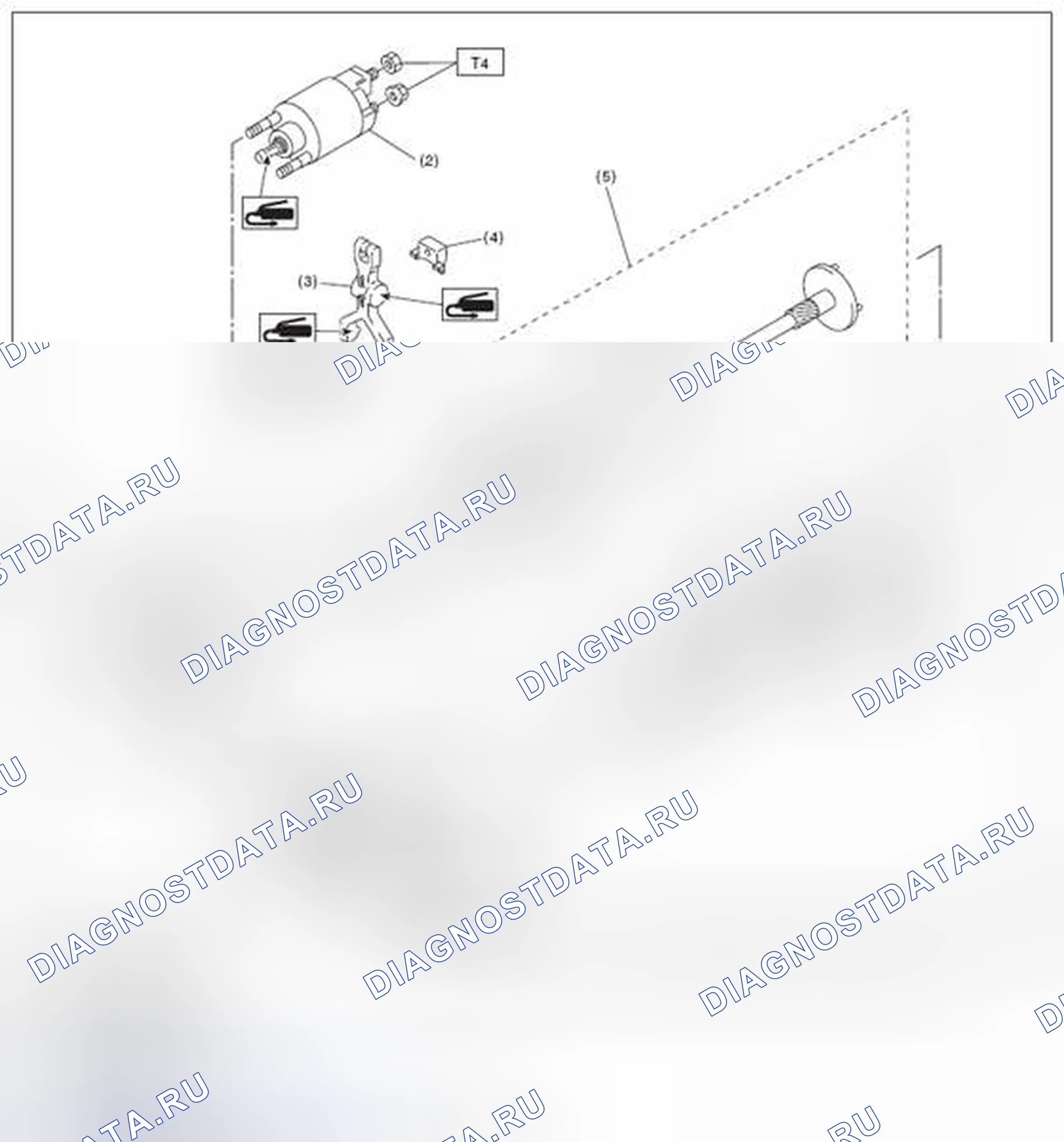 Рис. 67: СТАРТЕР. Subaru Outback BR рестайлинг