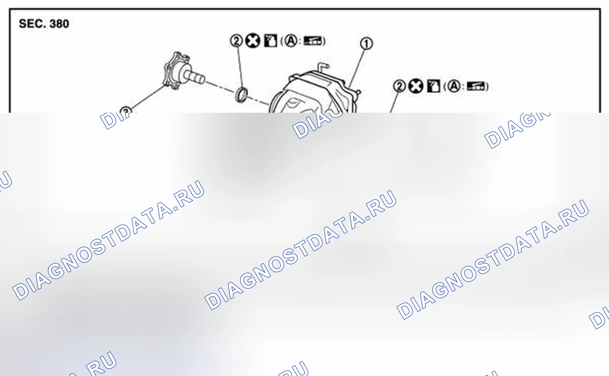 Рис. 34: AWD: Разнесенный вид. Infiniti FX50 II рестайлинг