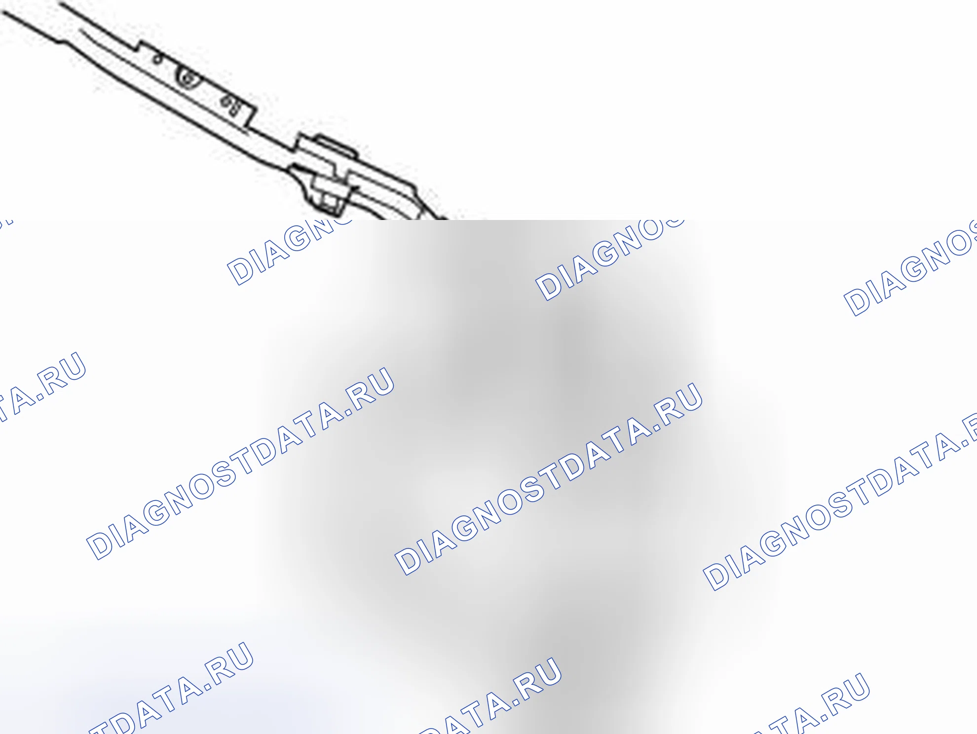 Рис. 50: УСТАНОВКА НАДУВНОЙ ЗАВЕСЫ (Ic) В МОНТАЖНОЕ ПРИСПОСОБЛЕНИЕ. Volvo S40 II