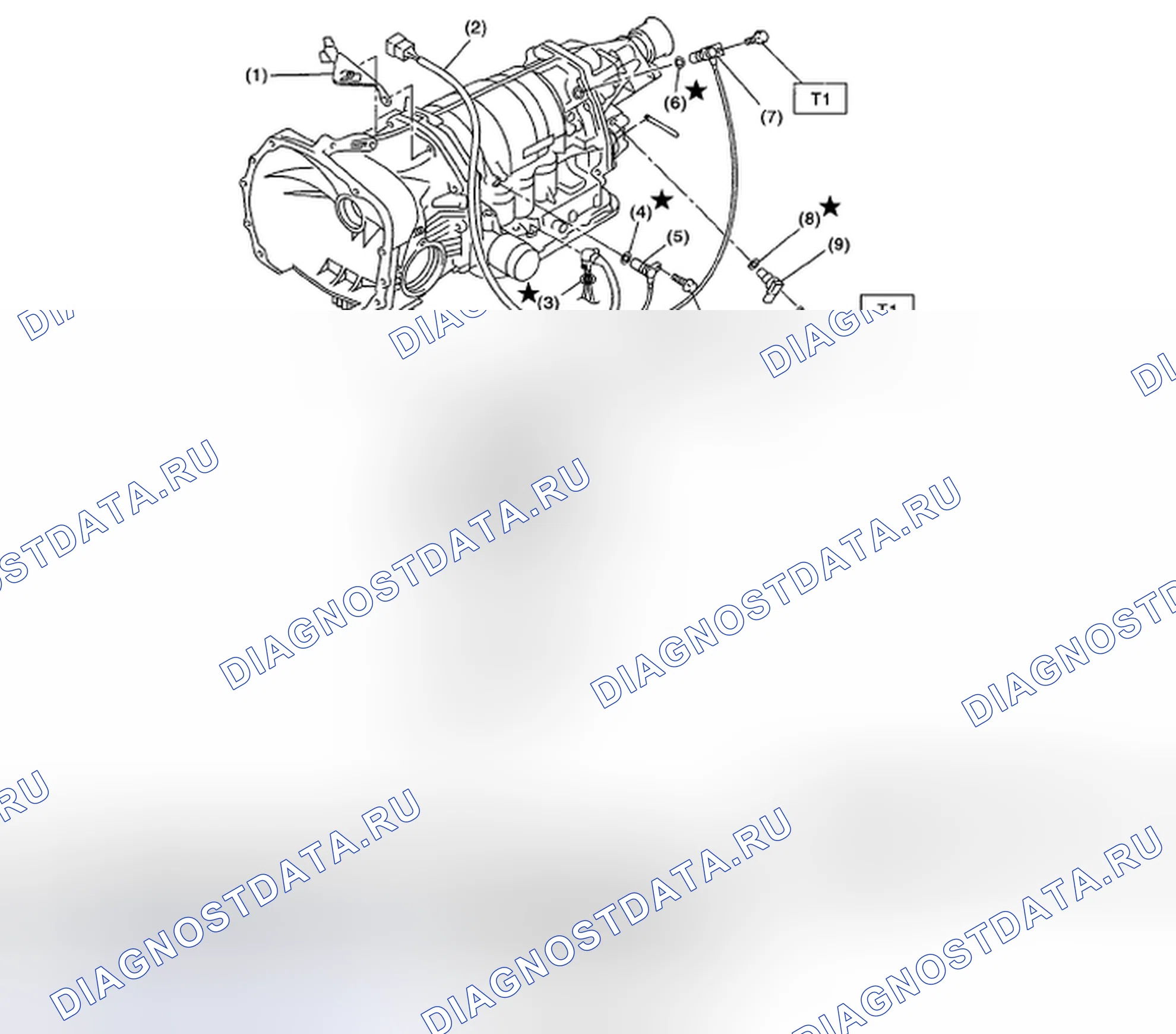 Рис. 314: РАЗВОДКА РЕГУЛИРУЮЩИХ КЛАПАНОВ И КАБЕЛЕЙ. Subaru Impreza WRX GH