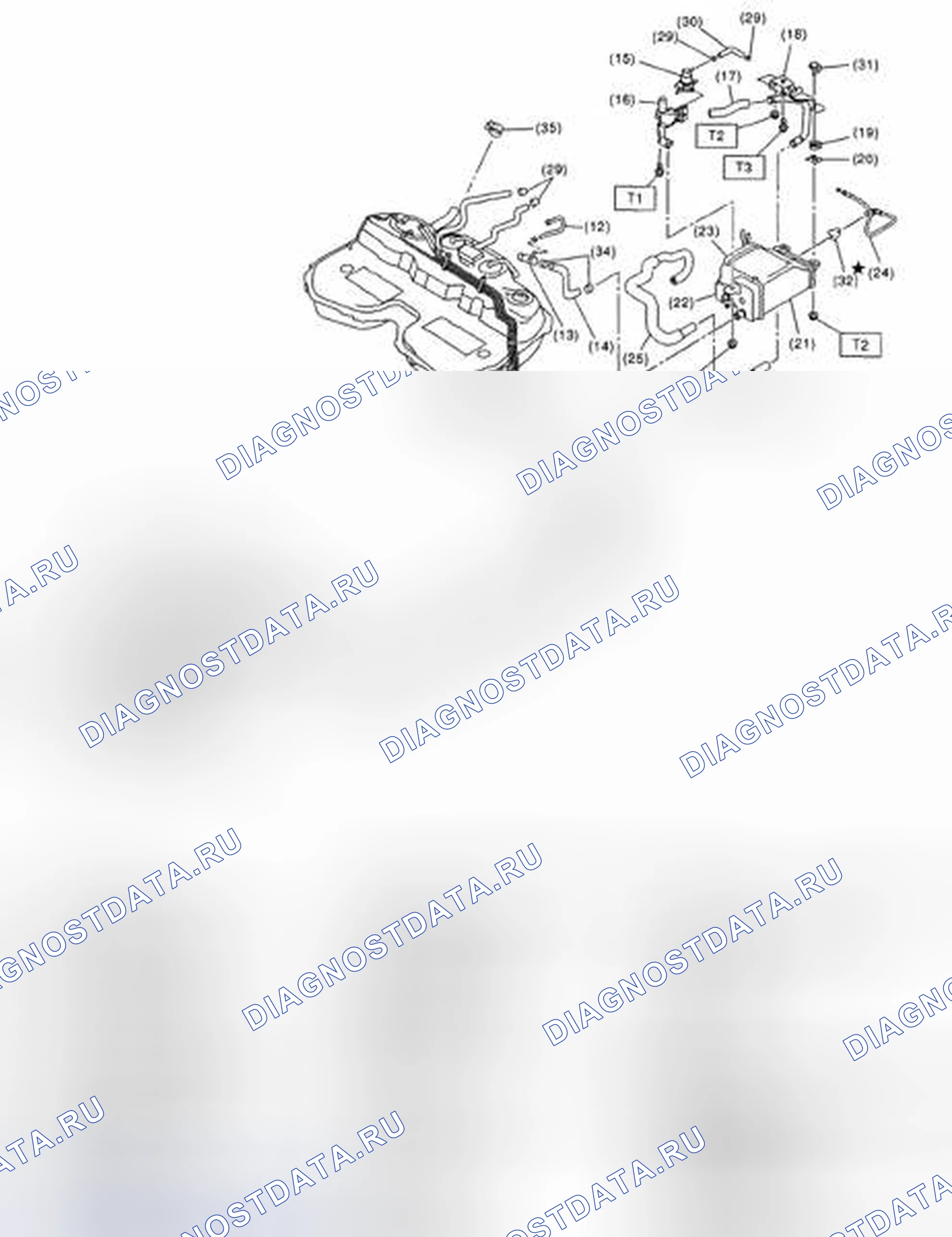 Рис. 400: Идентификация компонентов топливопровода. Subaru Impreza WRX STI GD рестайлинг 2
