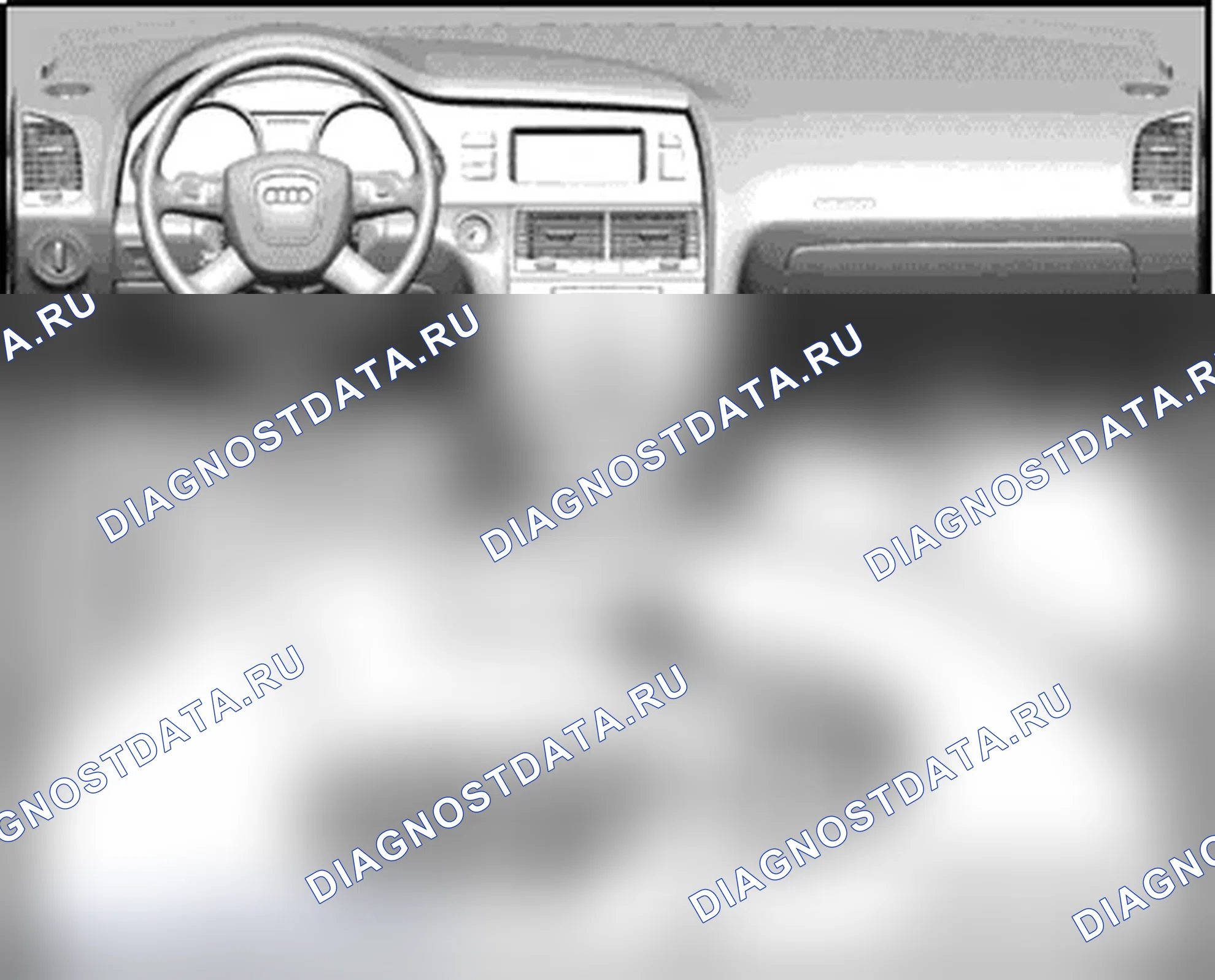 Рис. 63: ПЕРЕДНЯЯ ЛАМПА НОЖНОГО КОЛОДЦА. Audi Q7 4L рестайлинг
