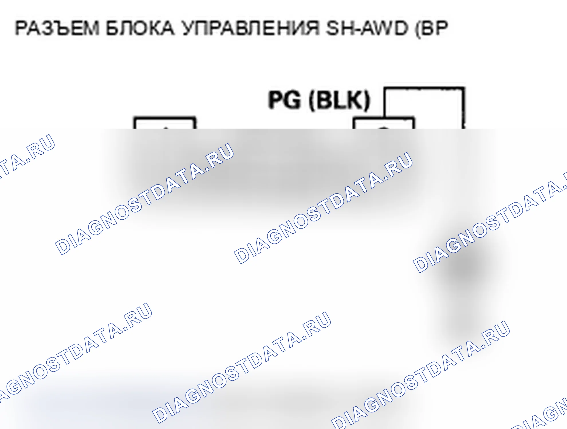 Рис. 46: расшифровка кода ошибки 49-1: Блок управления SH-AWD (линия PG открыта). Acura TL IV рестайлинг