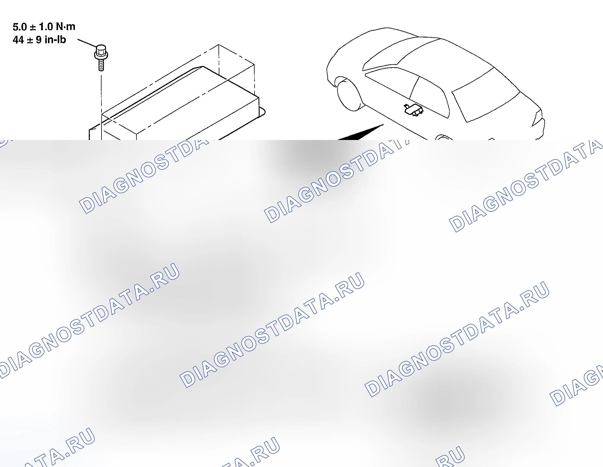 Рис. 134: ДЕМОНТАЖ И МОНТАЖ. Mazda MX-5 NA