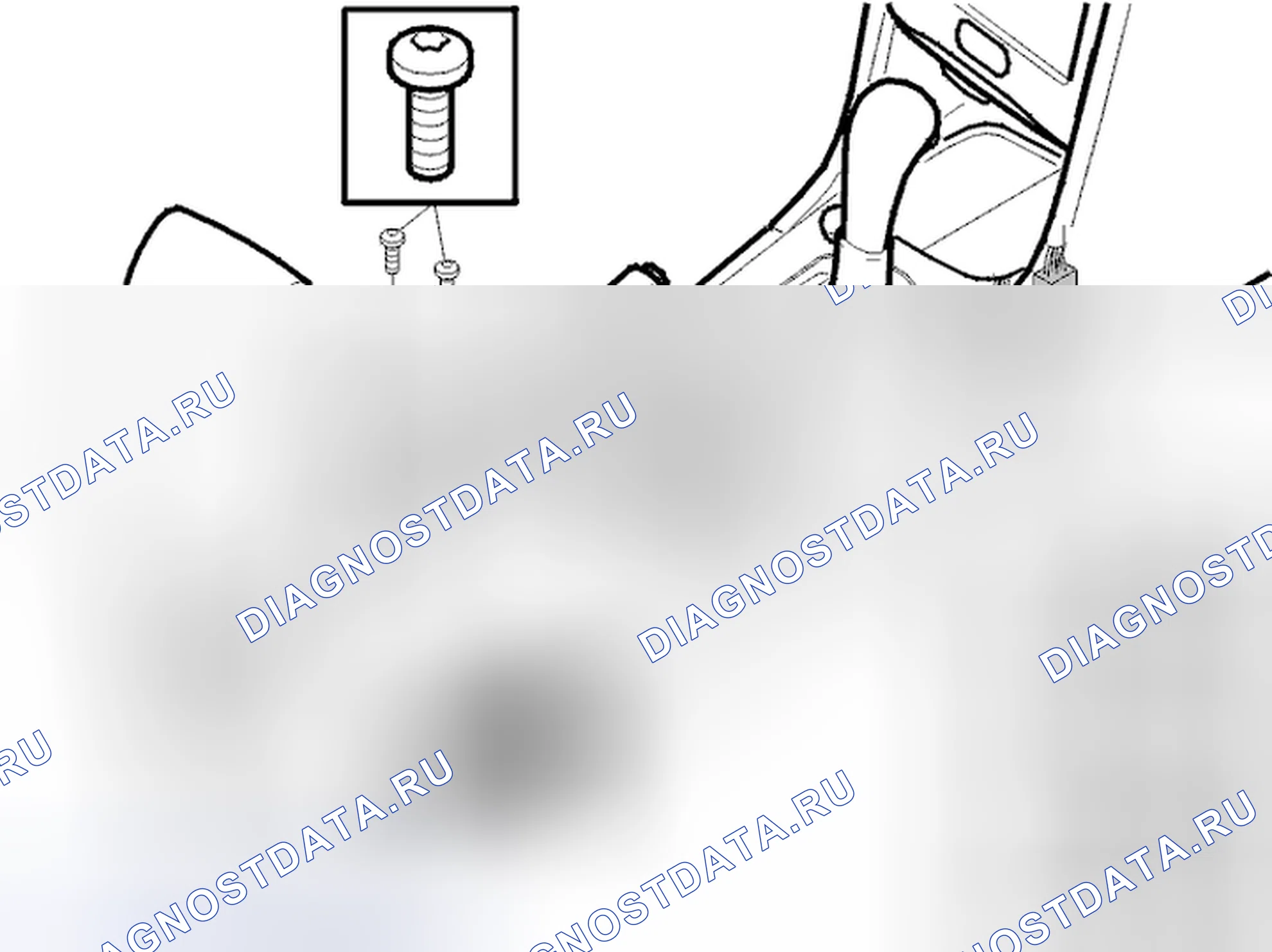 Рис. 965: Винты и переключатели. Volvo C70 I