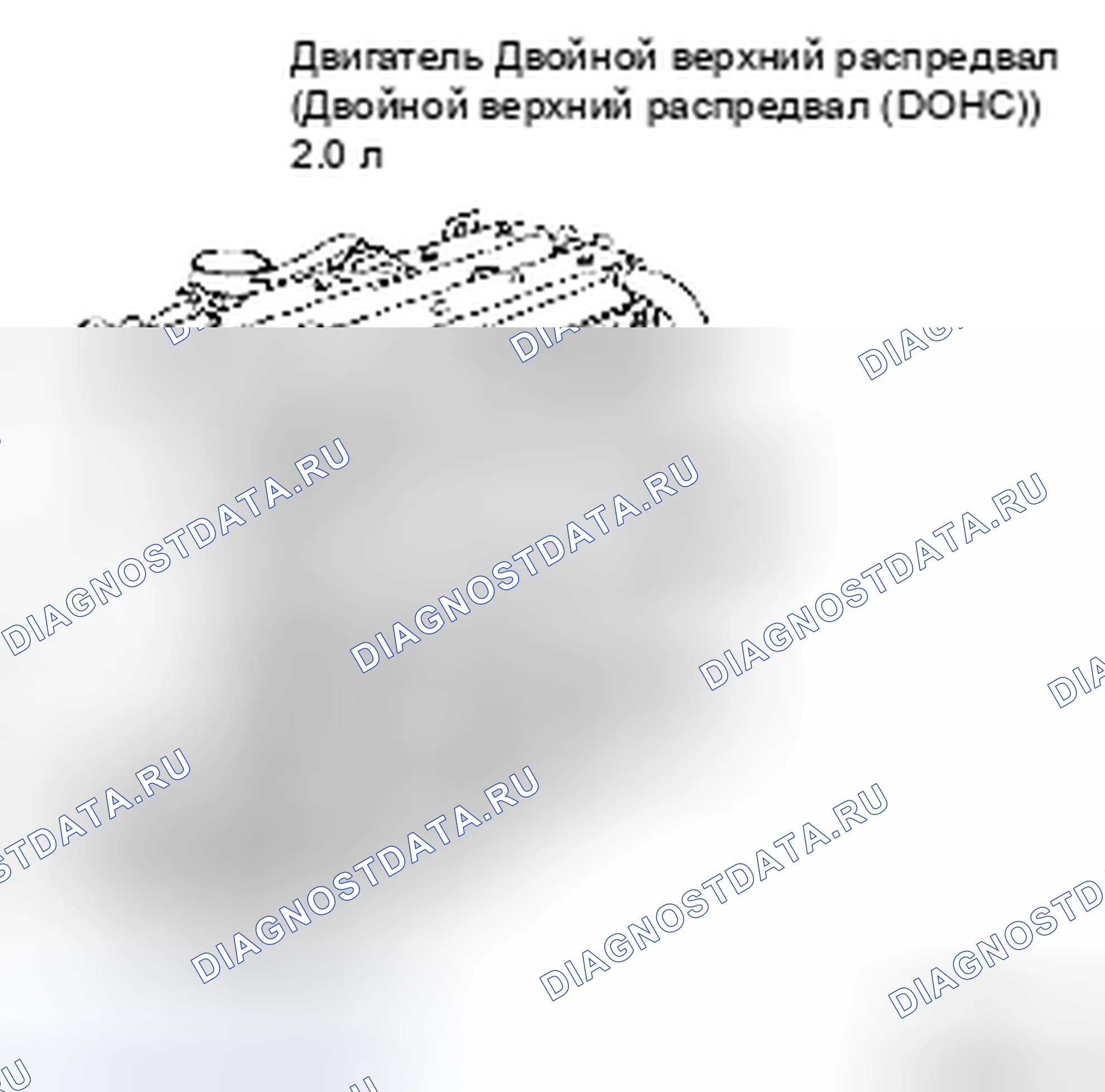 Рис. 13: Расположение номера двигателя. Suzuki Forenza I