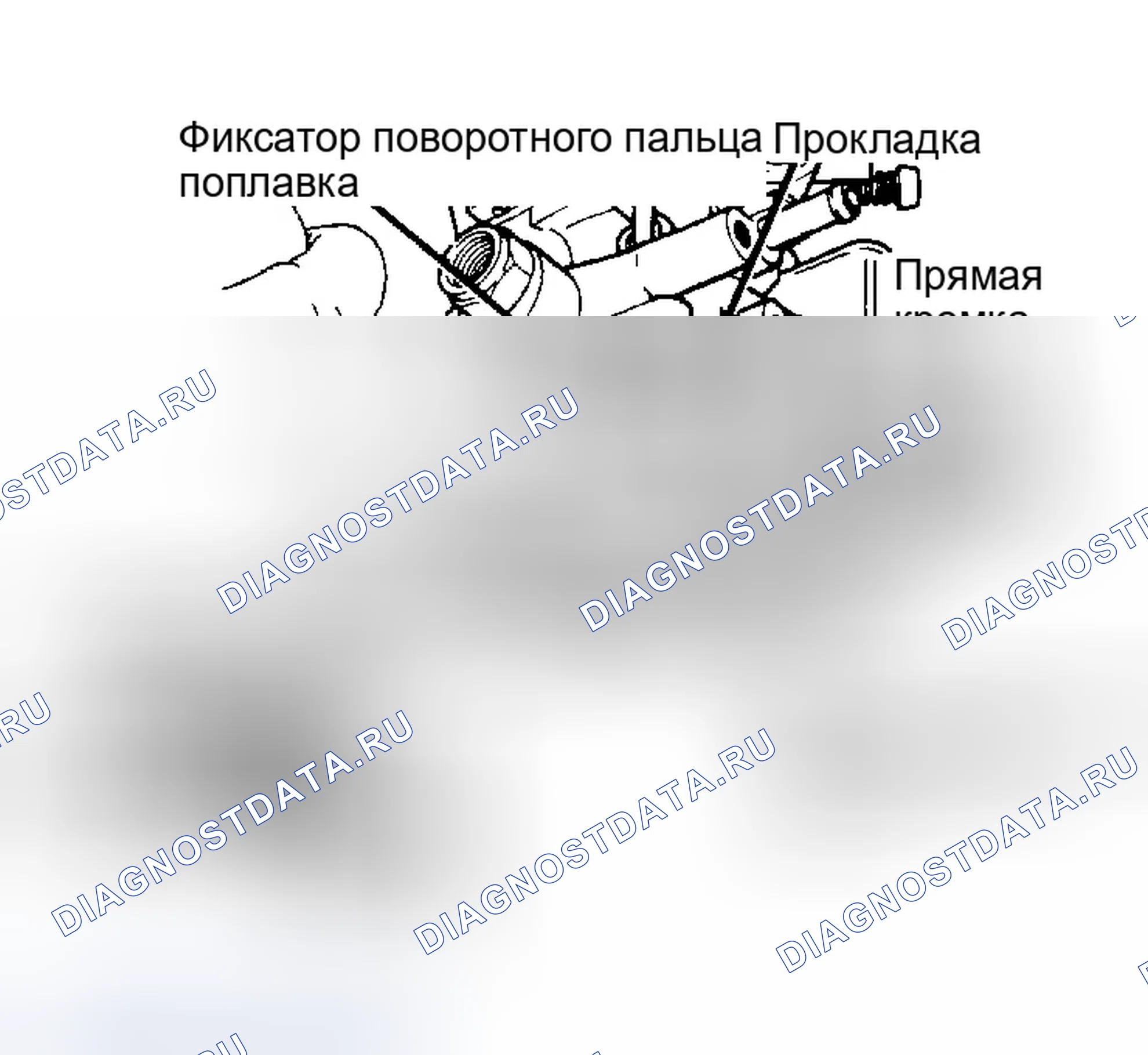 Рис. 2: Регулировка уровня поплавка Измерьте на концах поплавков, наиболее удаленных от входа топлива.. Dodge Ram Van II