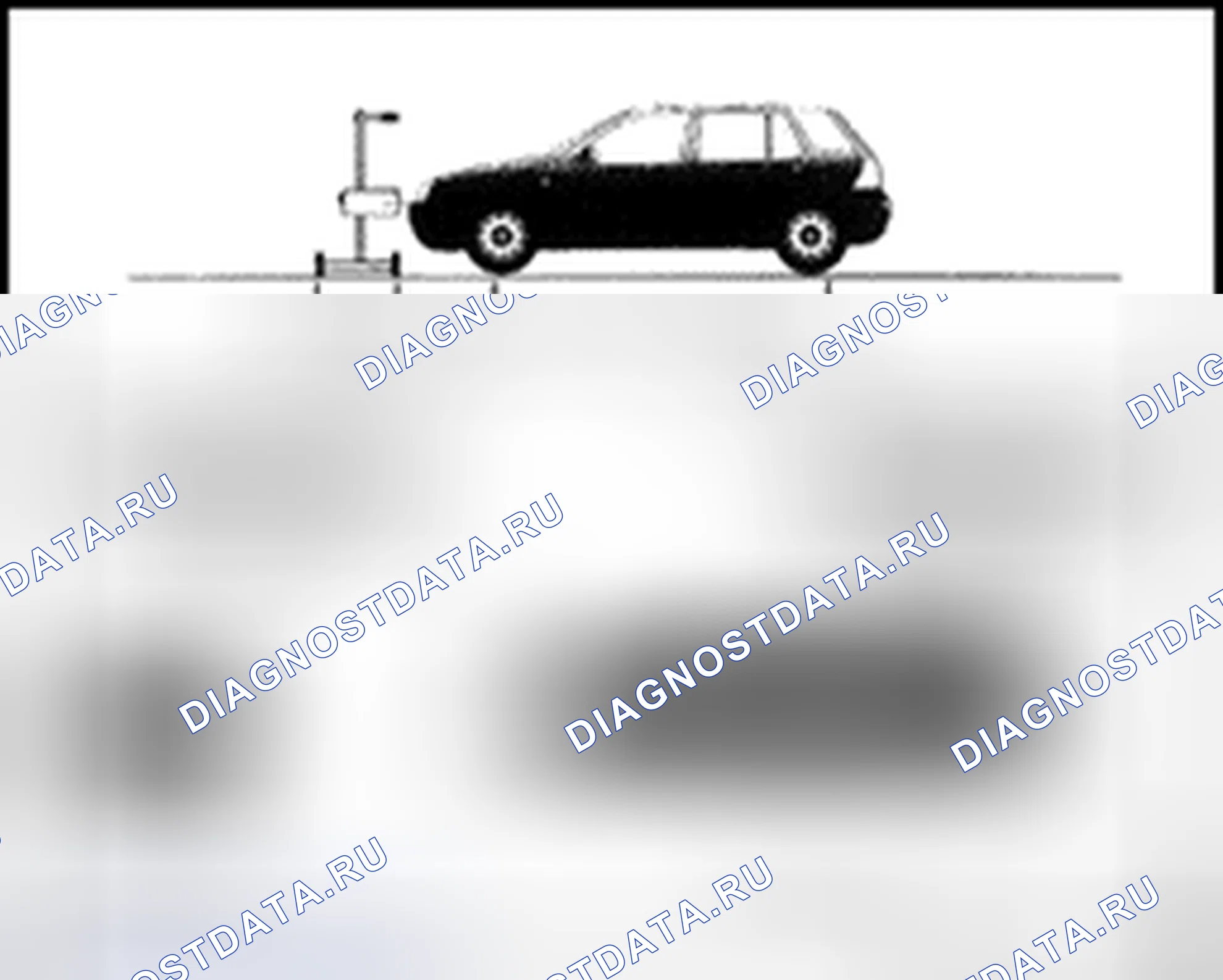Рис. 275: Фары: Прицеливание с использованием Hella Universal Beamsetter IV. Audi S4 B6