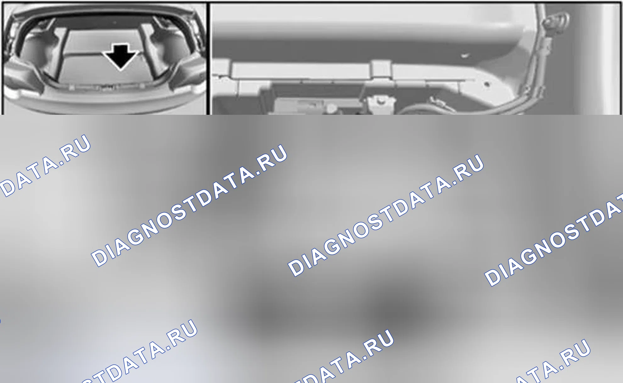 Рис. 5: Багажное отделение. BMW Z4 E85/E86