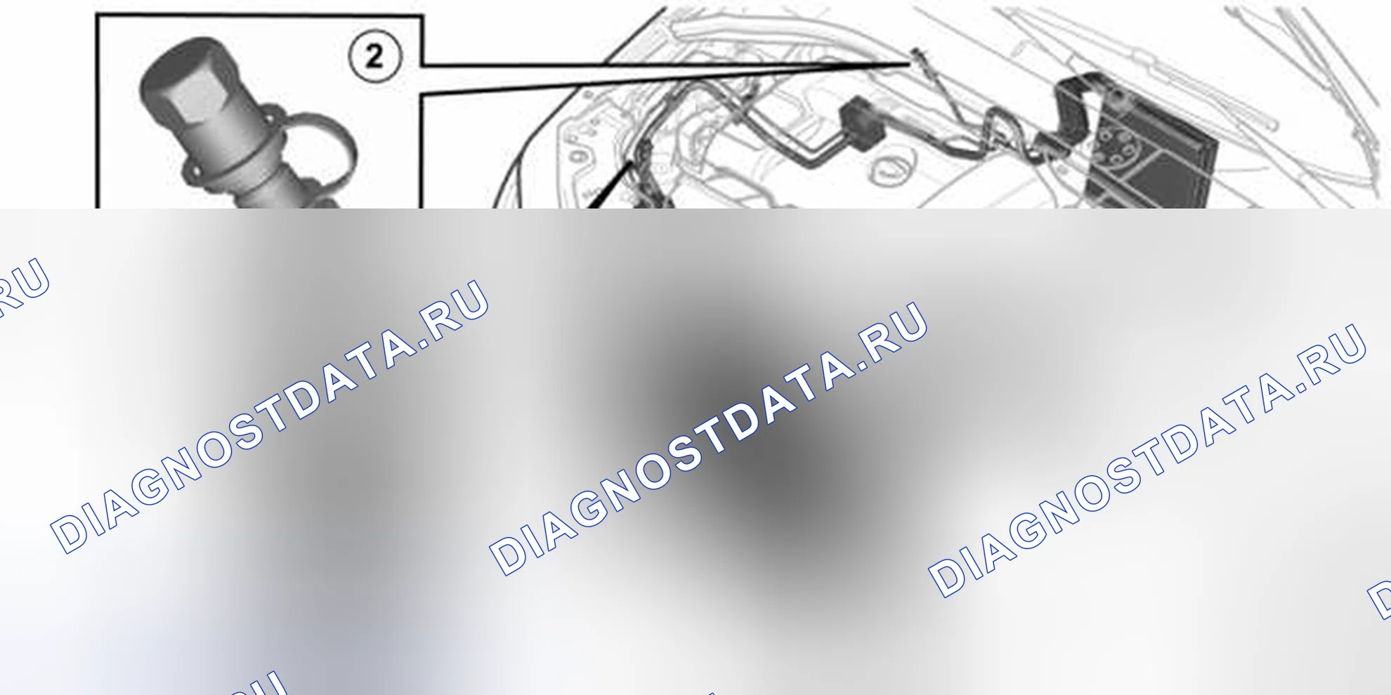 Рис. 863: СЕРВИСНЫЕ КЛАПАНЫ. Volvo S80 II рестайлинг