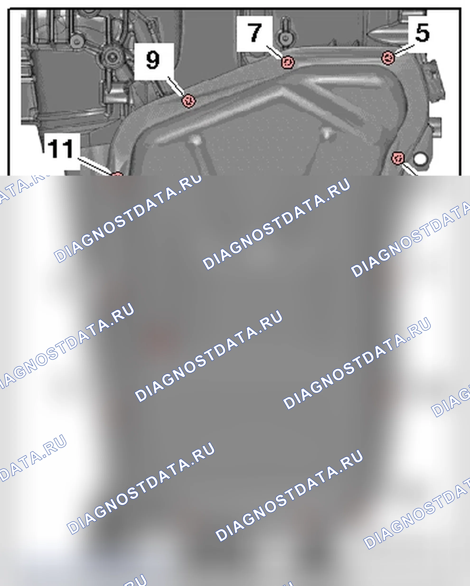 Рис. 488: СПЕЦИФИКАЦИЯ И ПОСЛЕДОВАТЕЛЬНОСТЬ ЗАТЯЖКИ. Audi A4 B8
