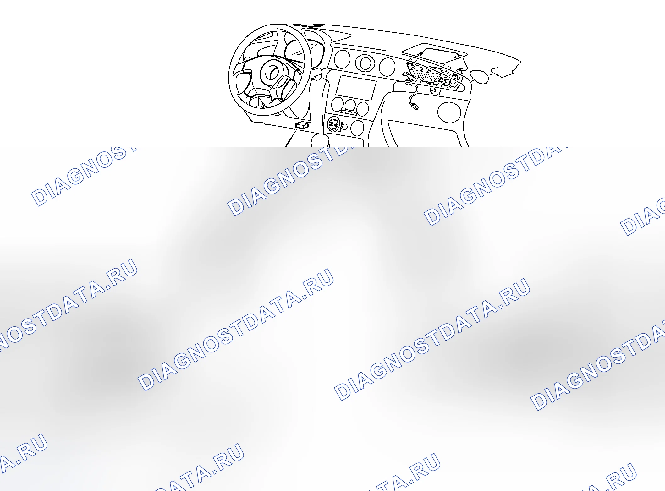 Рис. 701: РАСПОЛОЖЕНИЕ КОМПОНЕНТОВ. Mitsubishi Outlander I