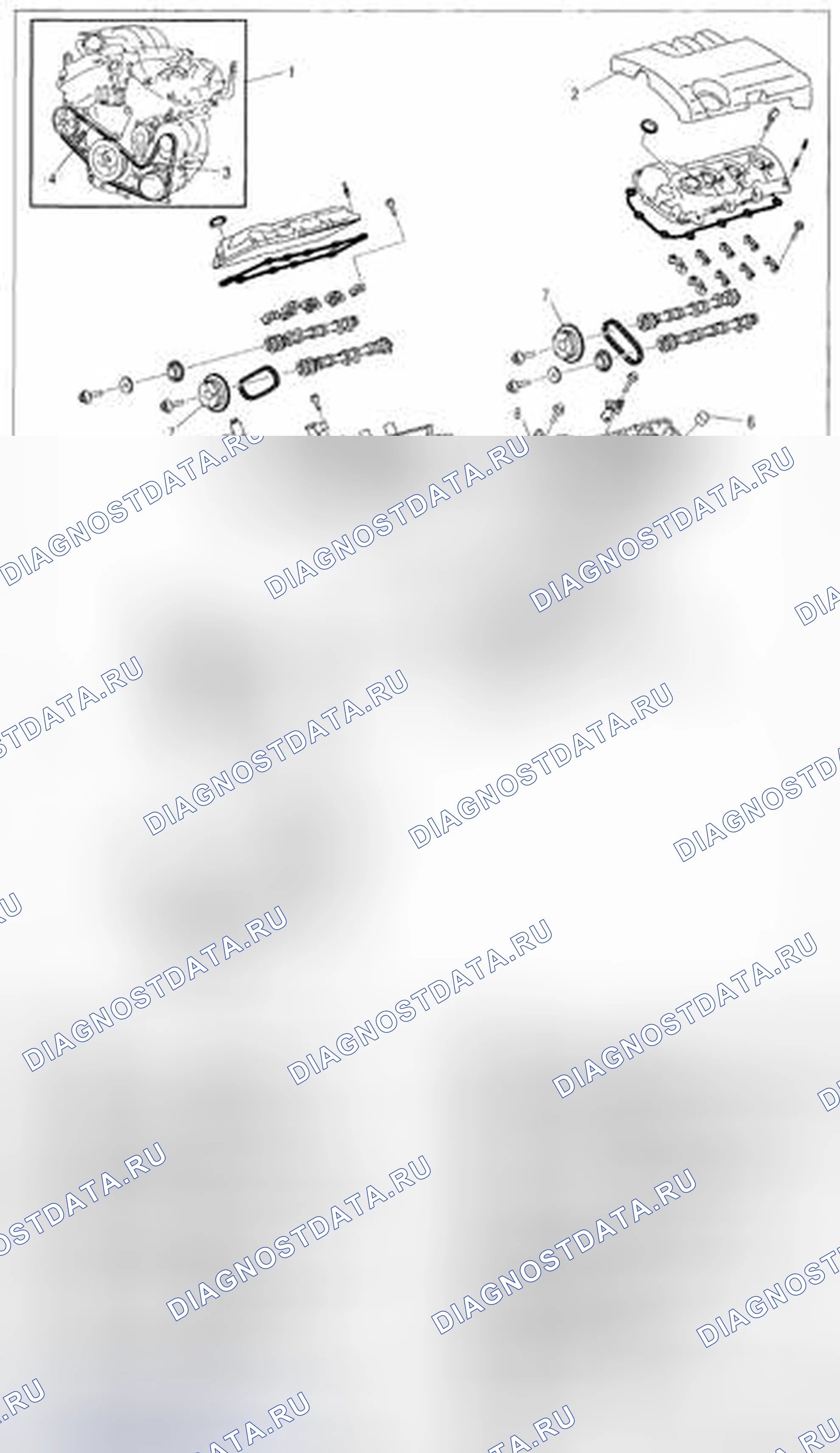 Рис. 62: ИНДЕКС РАСПОЛОЖЕНИЯ ДВИГАТЕЛЯ [Mzi-3.7]. Honda CR-V II рестайлинг