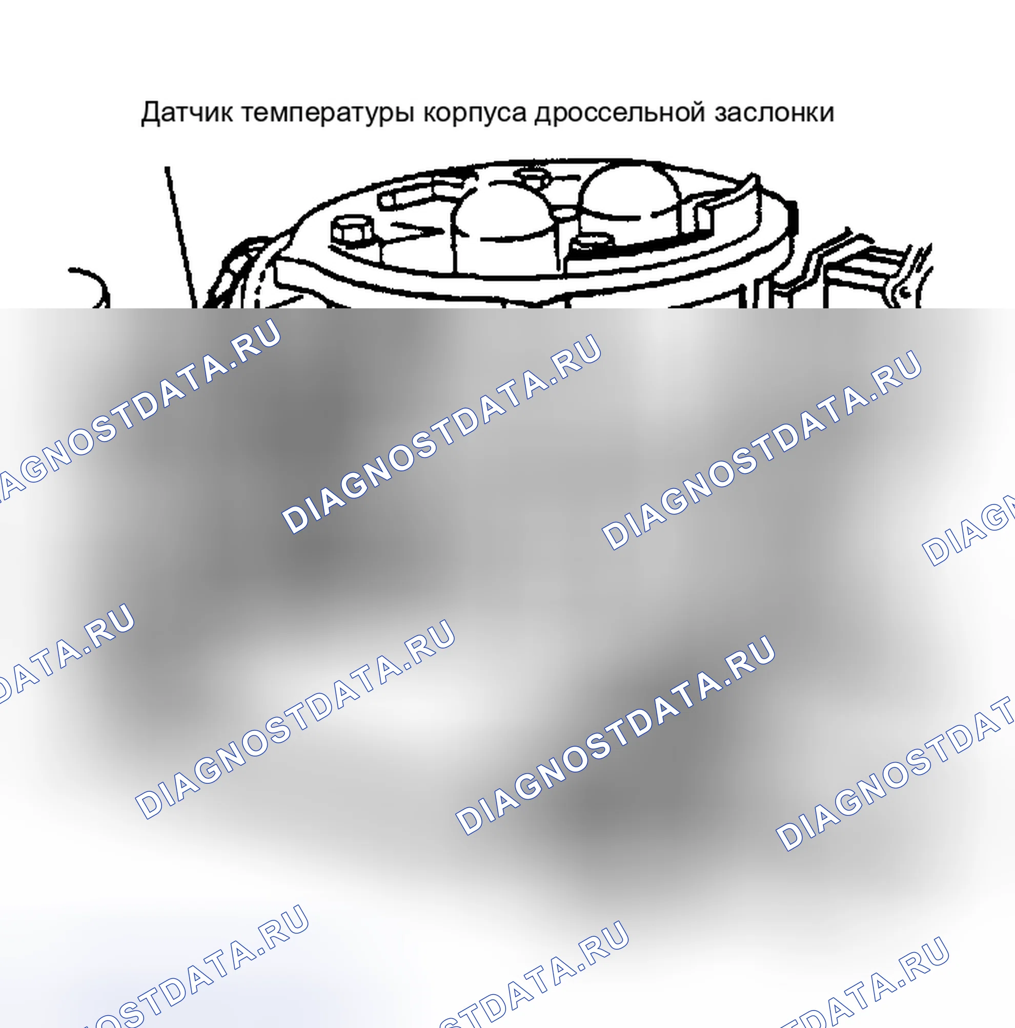 Рис. 222: DR17 (2 из 3) - Расположение датчика температуры корпуса дроссельной заслонки. Dodge Dakota Shelby 