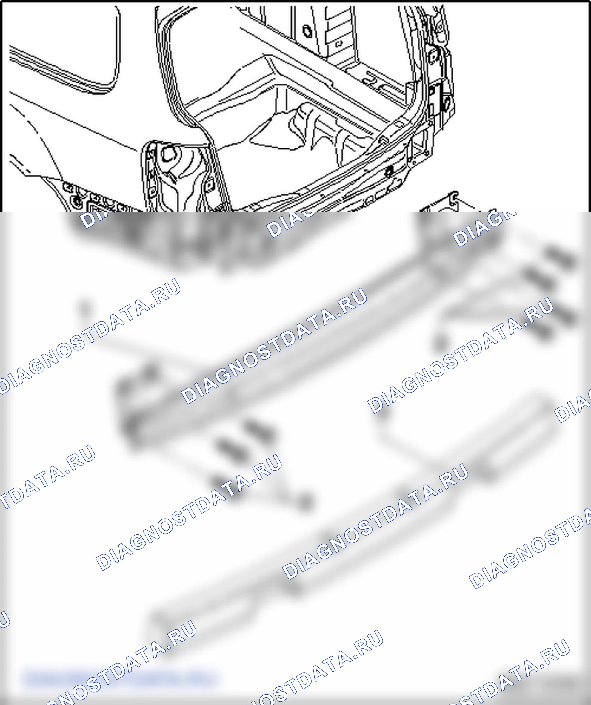 Облицовка заднего бампера - Variant. Volkswagen Passat B6