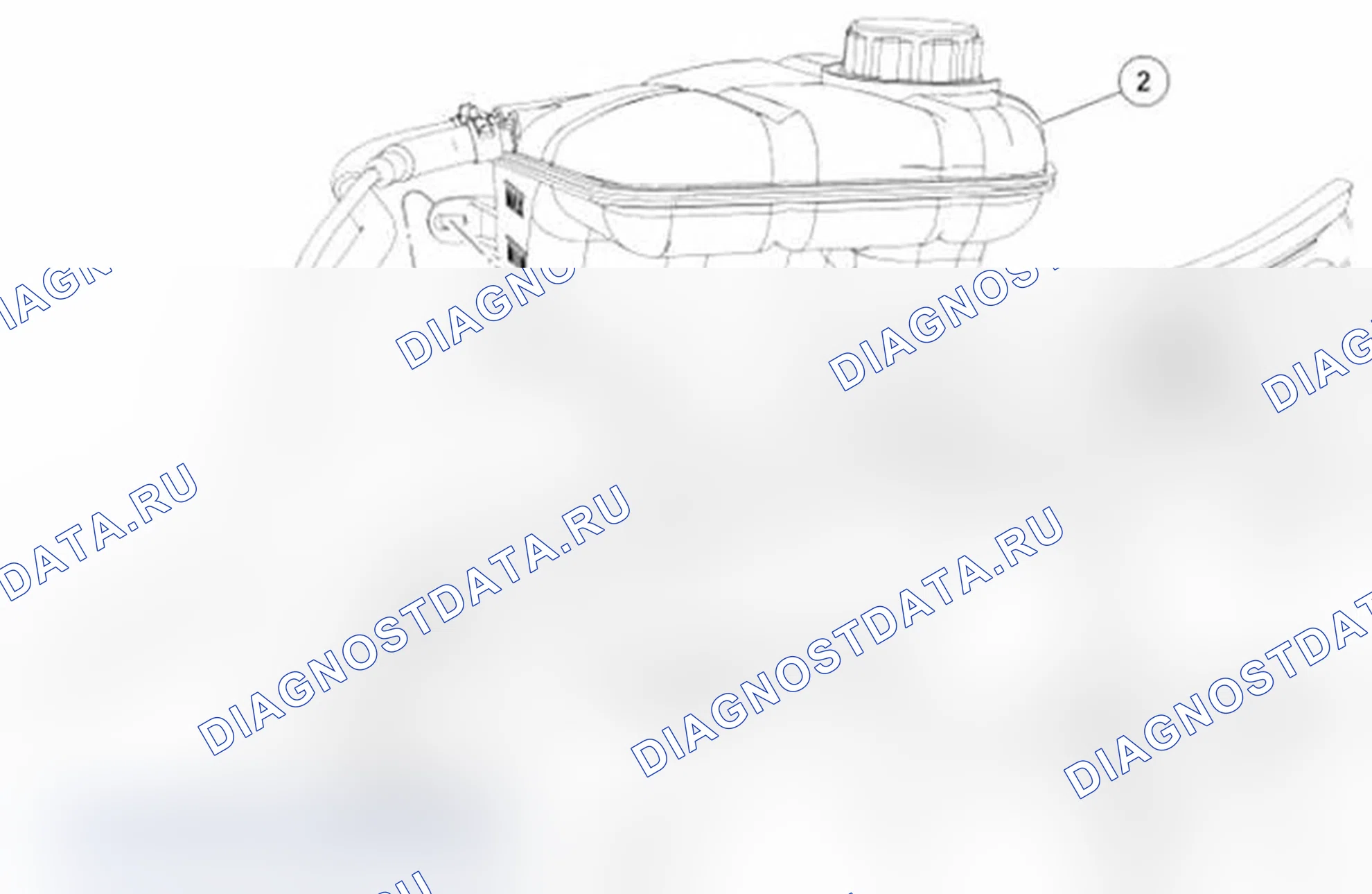 Рис. 232: Баллон дегазатора хладагента. Ford Transit Connect I рестайлинг