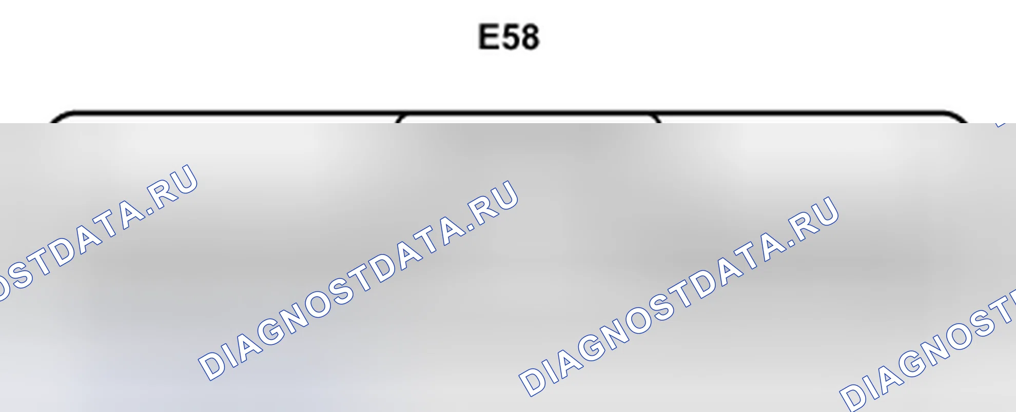 Рис. 472: Вид с торца разъема ECU для сертификации (E58). Toyota Camry XV40
