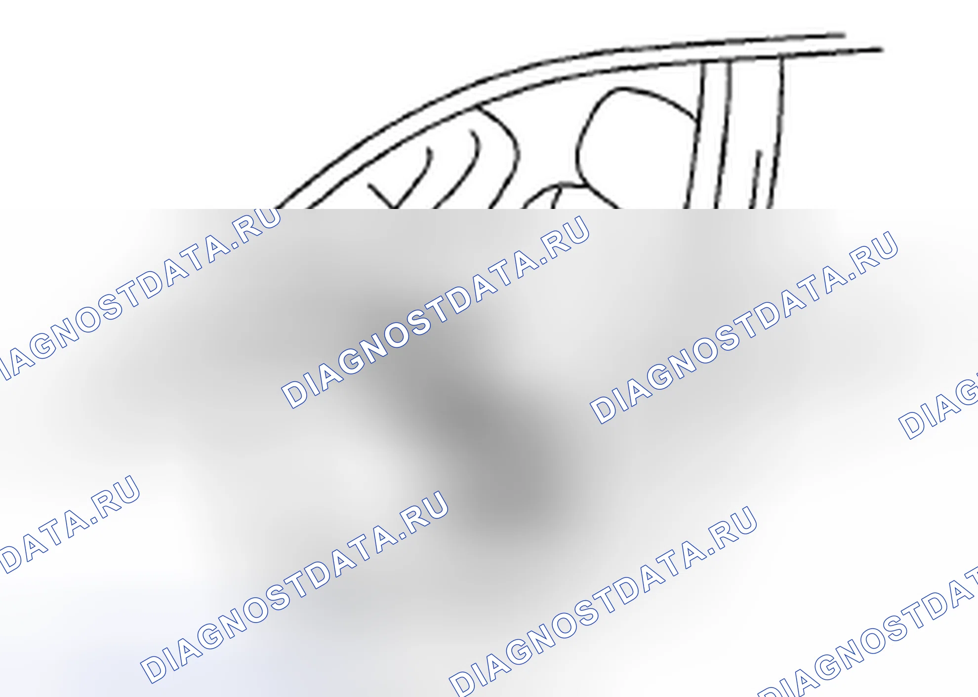 Рис. 82: Расположение крючков плоского мата. Subaru Legacy BM/BR рестайлинг