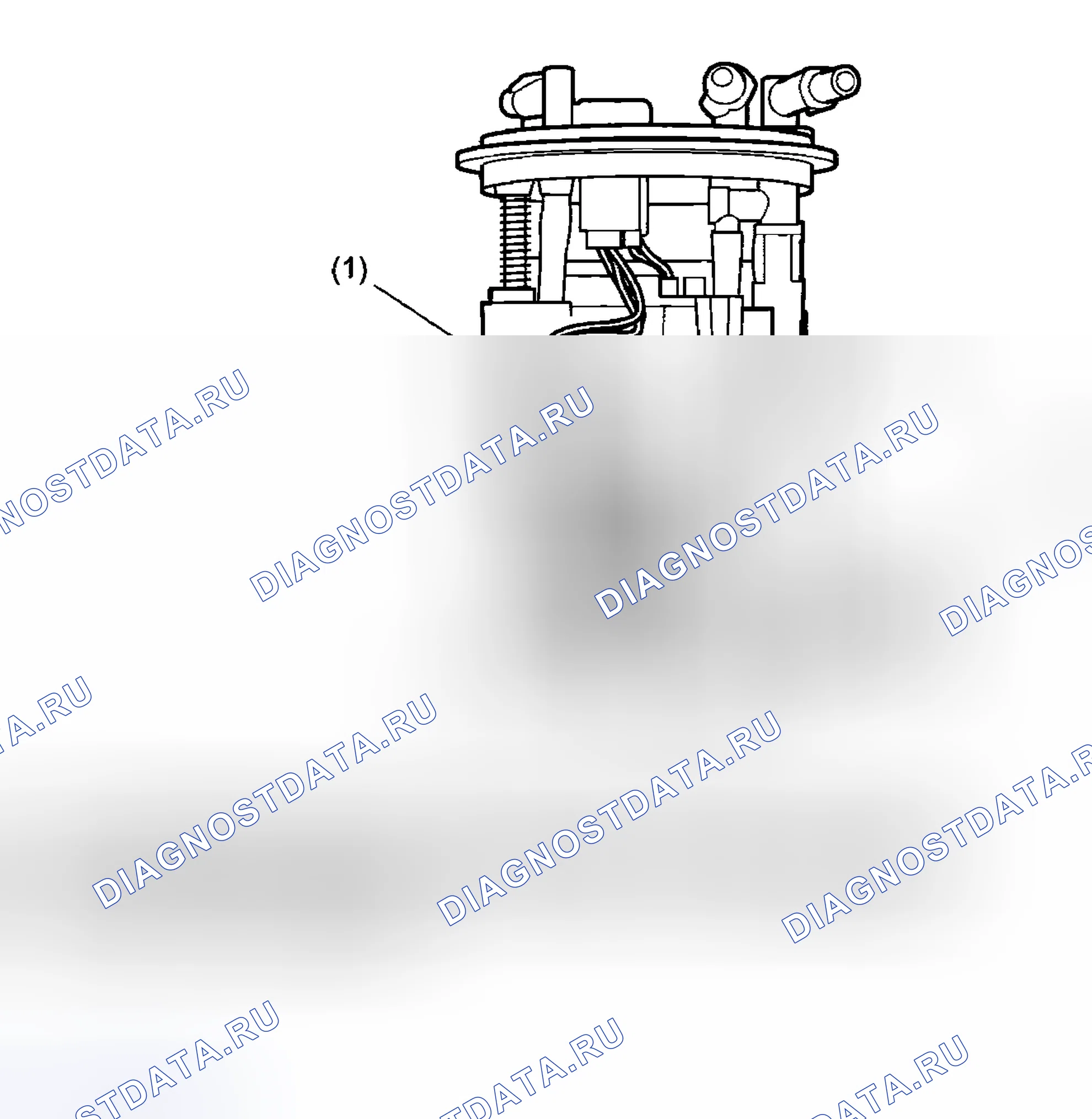 Рис. 61: ДАТЧИК УРОВНЯ ТОПЛИВА. Subaru Outback BP рестайлинг