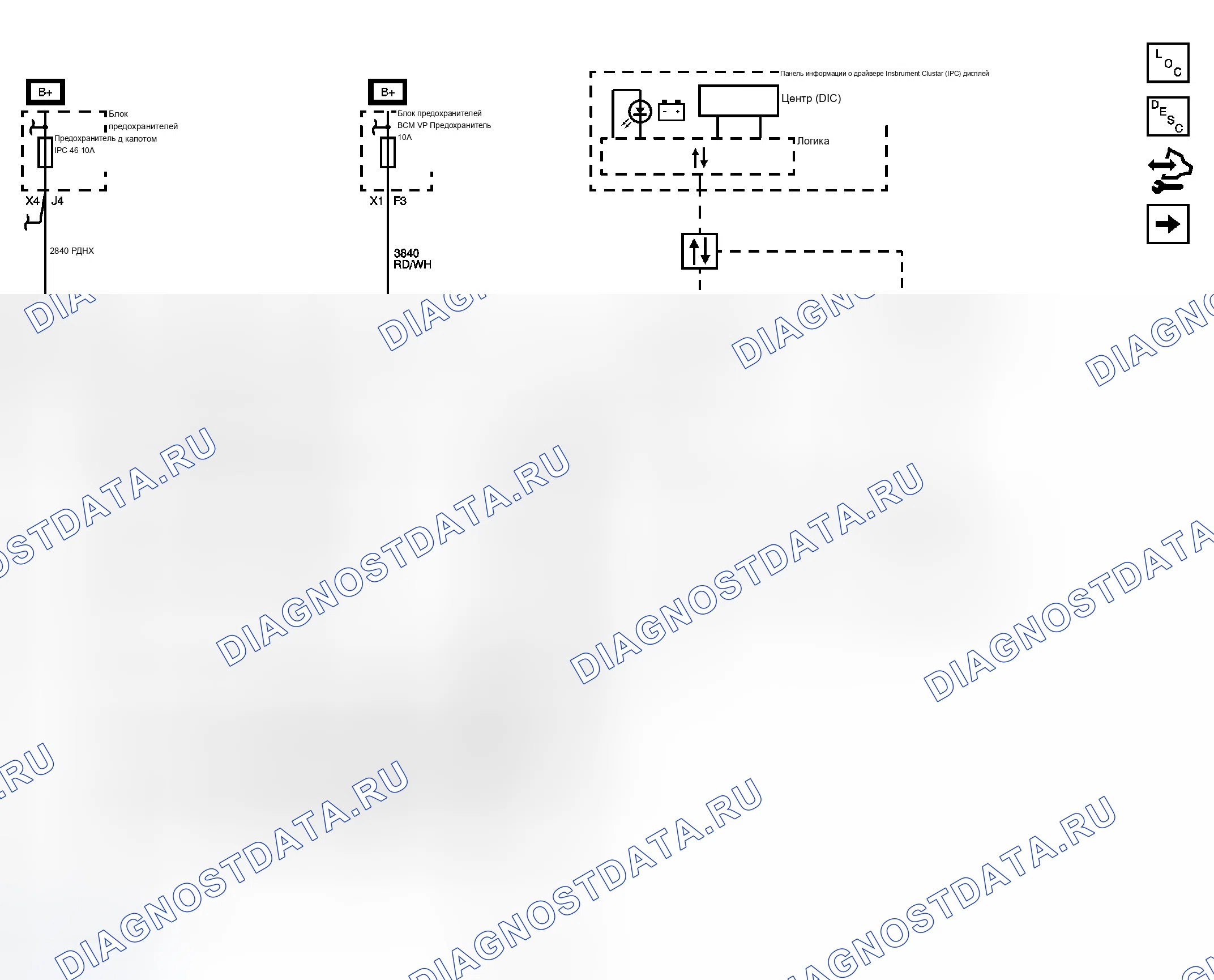 Рис. 10: Схема запуска и зарядки. Chevrolet Tahoe III