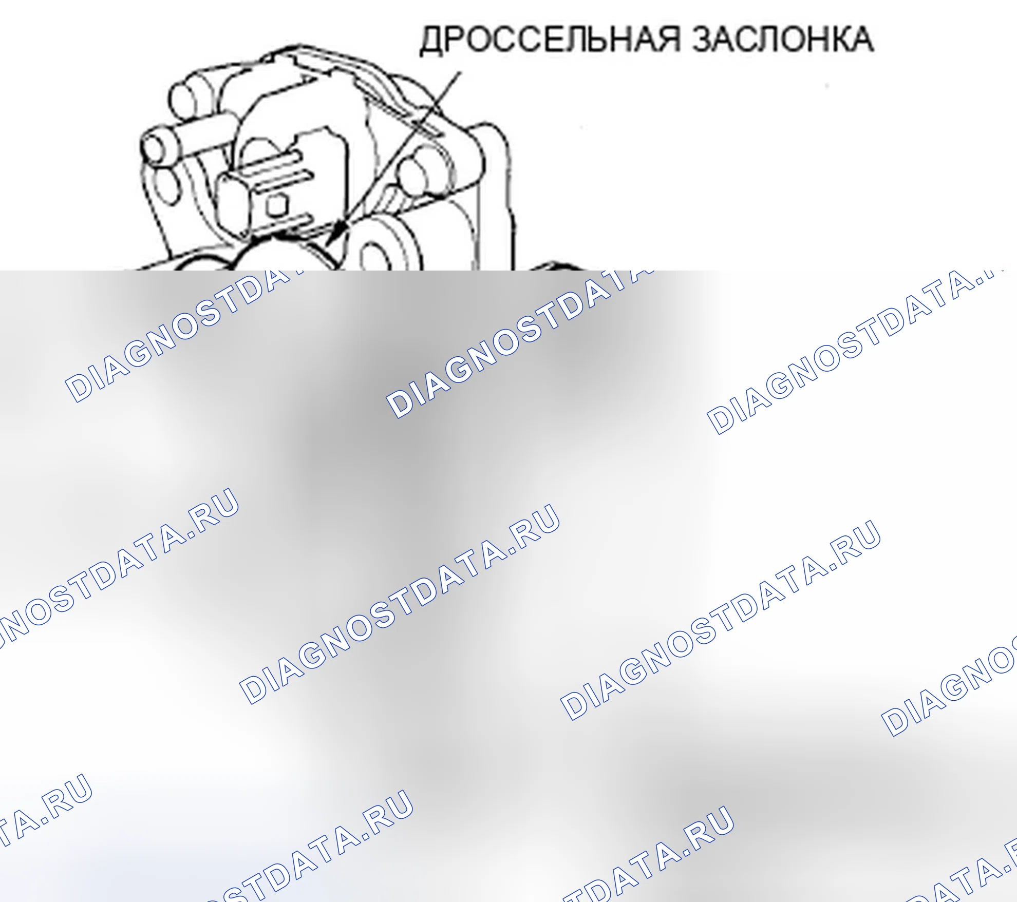 Рис. 933: Корпус дросселя. Honda Civic VIII