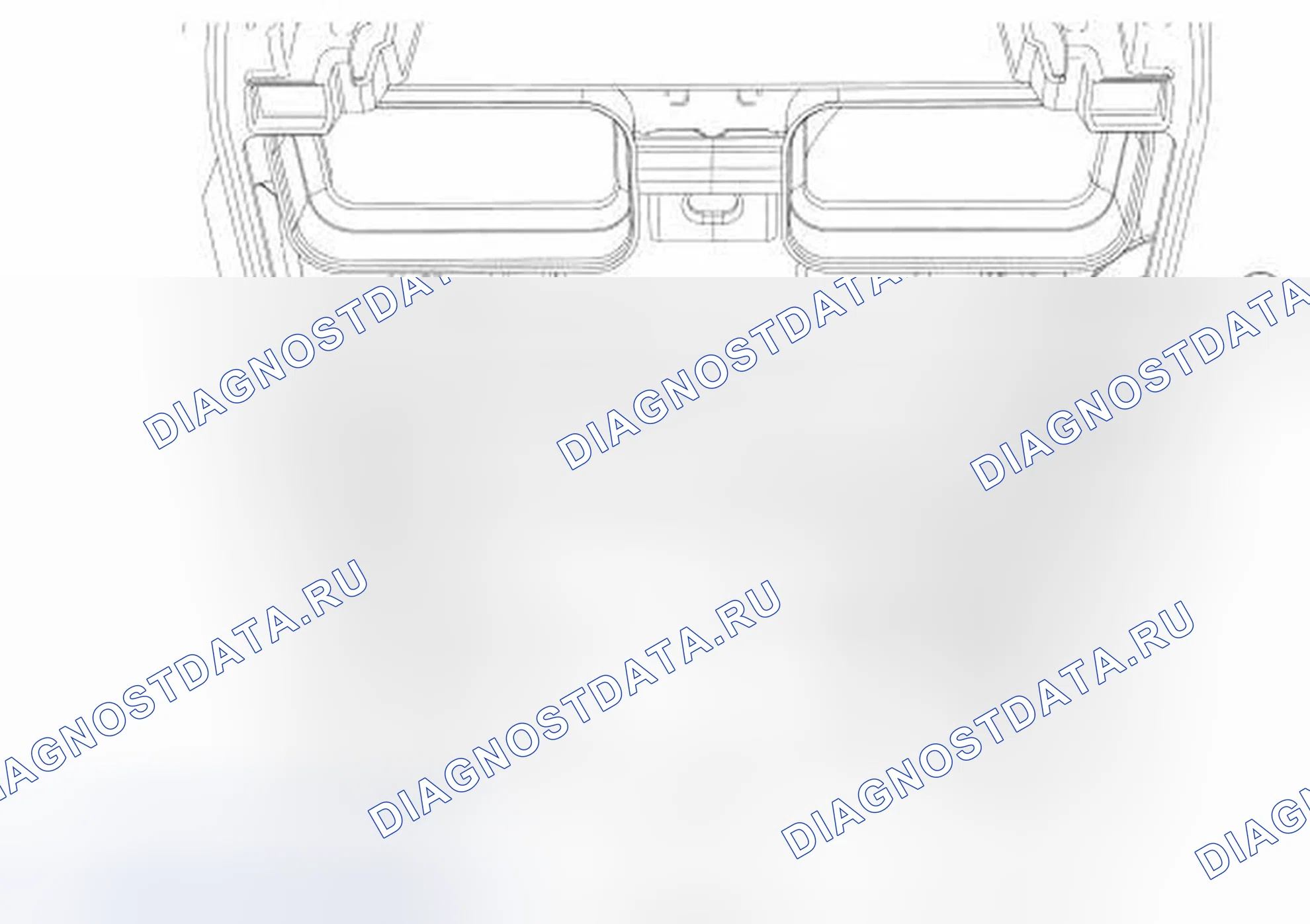 Рис. 96: Верхнее крепление модуля Audio DSP. Ford Expedition III