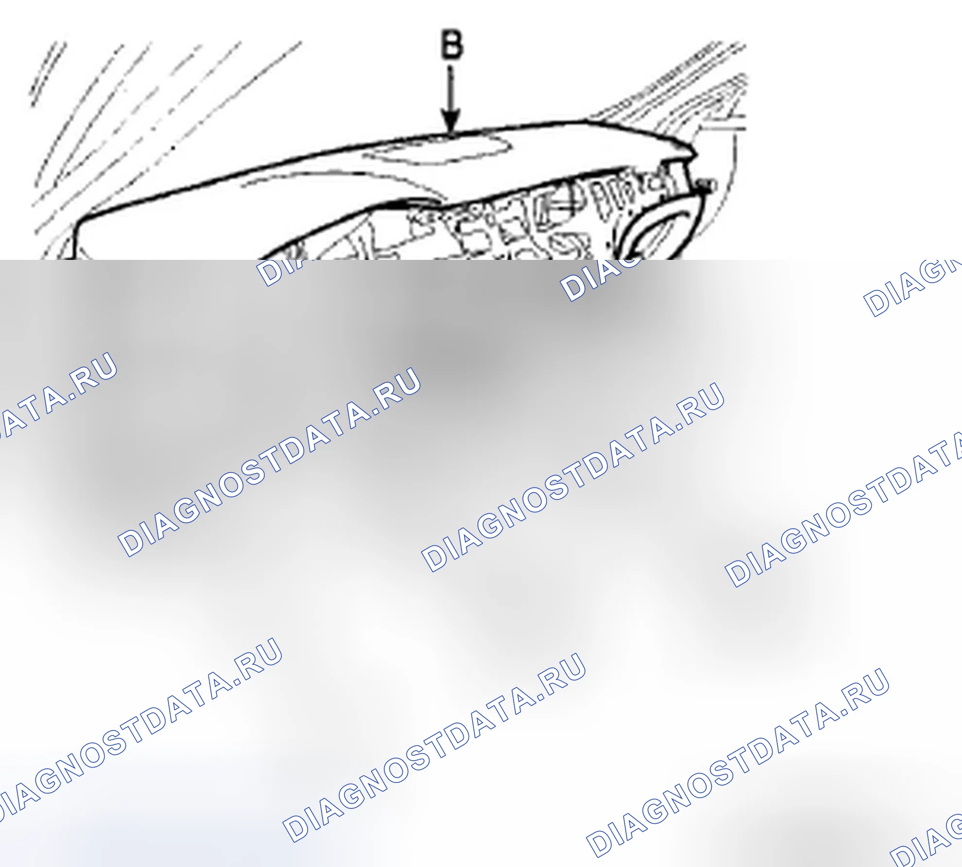 Рис. 39: Внутренняя 1 антенна. Hyundai Genesis I