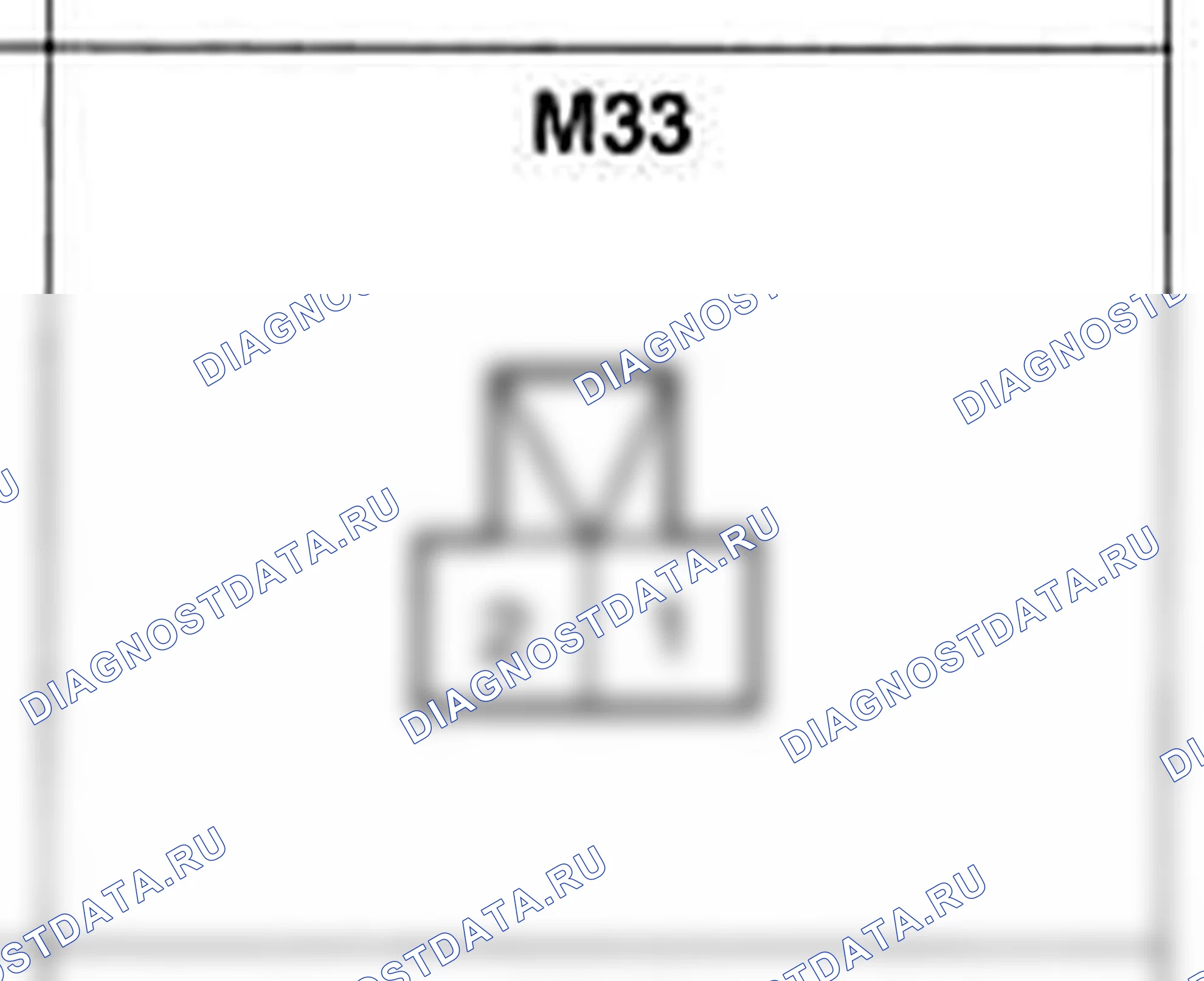 Распиновка разъёма M33 — основного жгута. Hyundai Atos MX