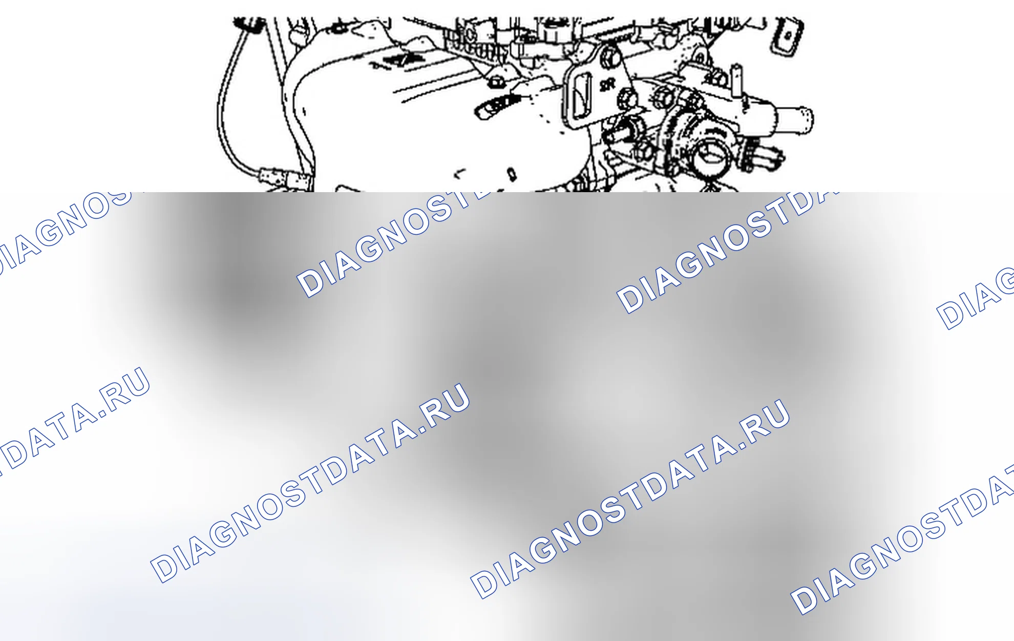 Рис. 17: Замена датчика положения коленчатого вала. Chevrolet Spark M300