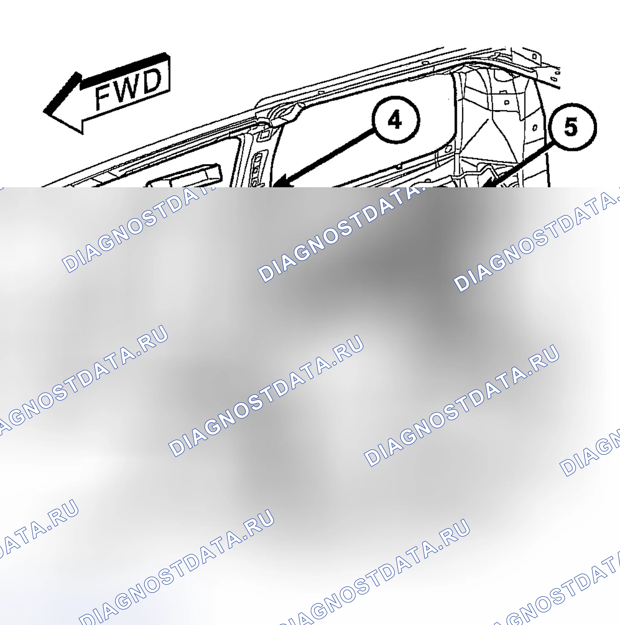 Рис. 399: ДЕМОНТАЖ. Dodge Durango II