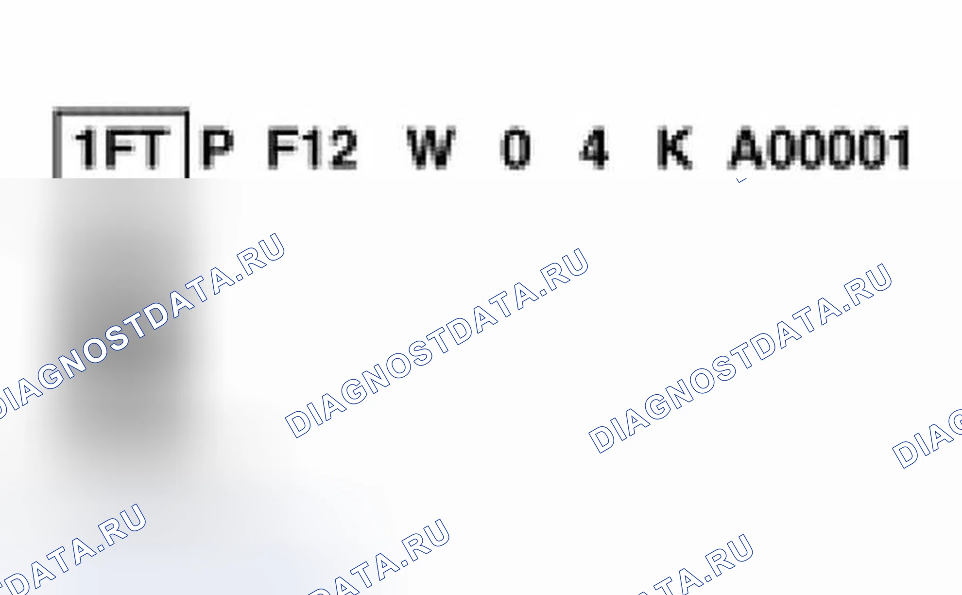 Рис. 3: Идентификатор мирового производителя. Ford Pickup F150 