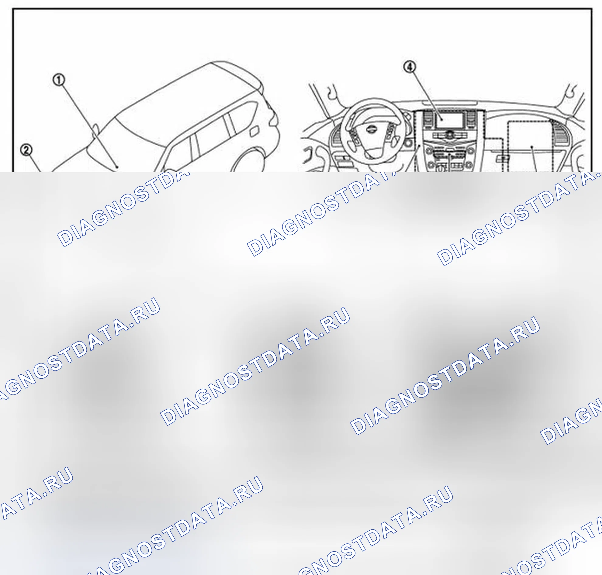 Рис. 56: ACCS (ADVANCED CLIMATE управление система): Расположение компонентов. Infiniti QX56 II