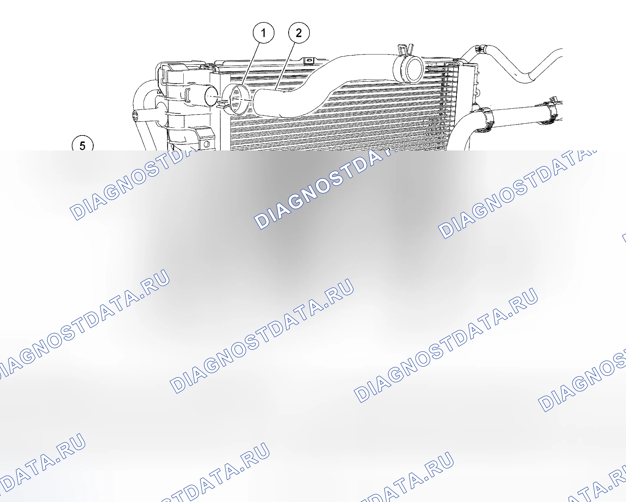 Рис. 5: Радиатор. Hyundai Mistra II