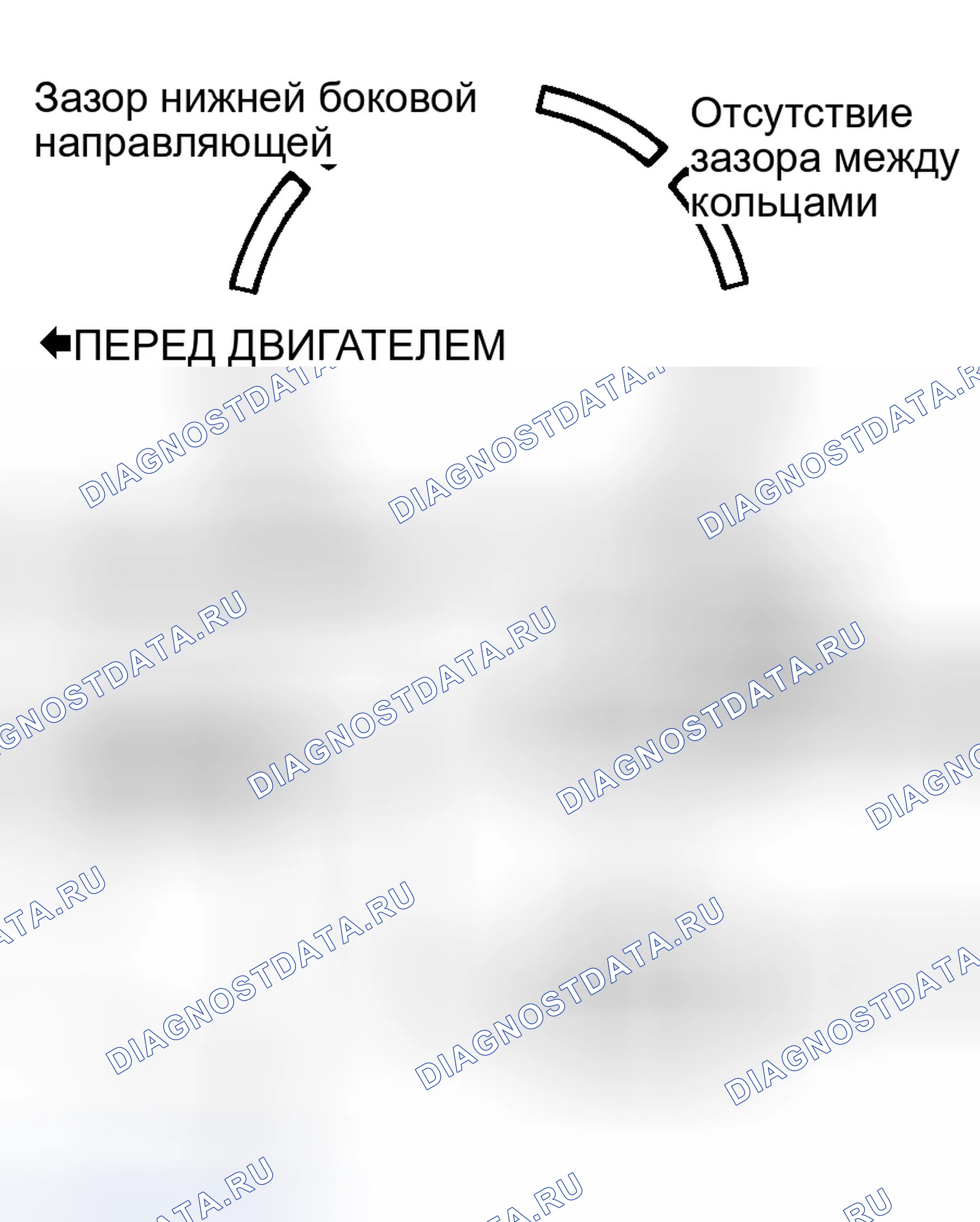 Рис. 12: УСТАНОВКА ПОРШНЕЙ И КОЛЕЦ. Hyundai Sonata II