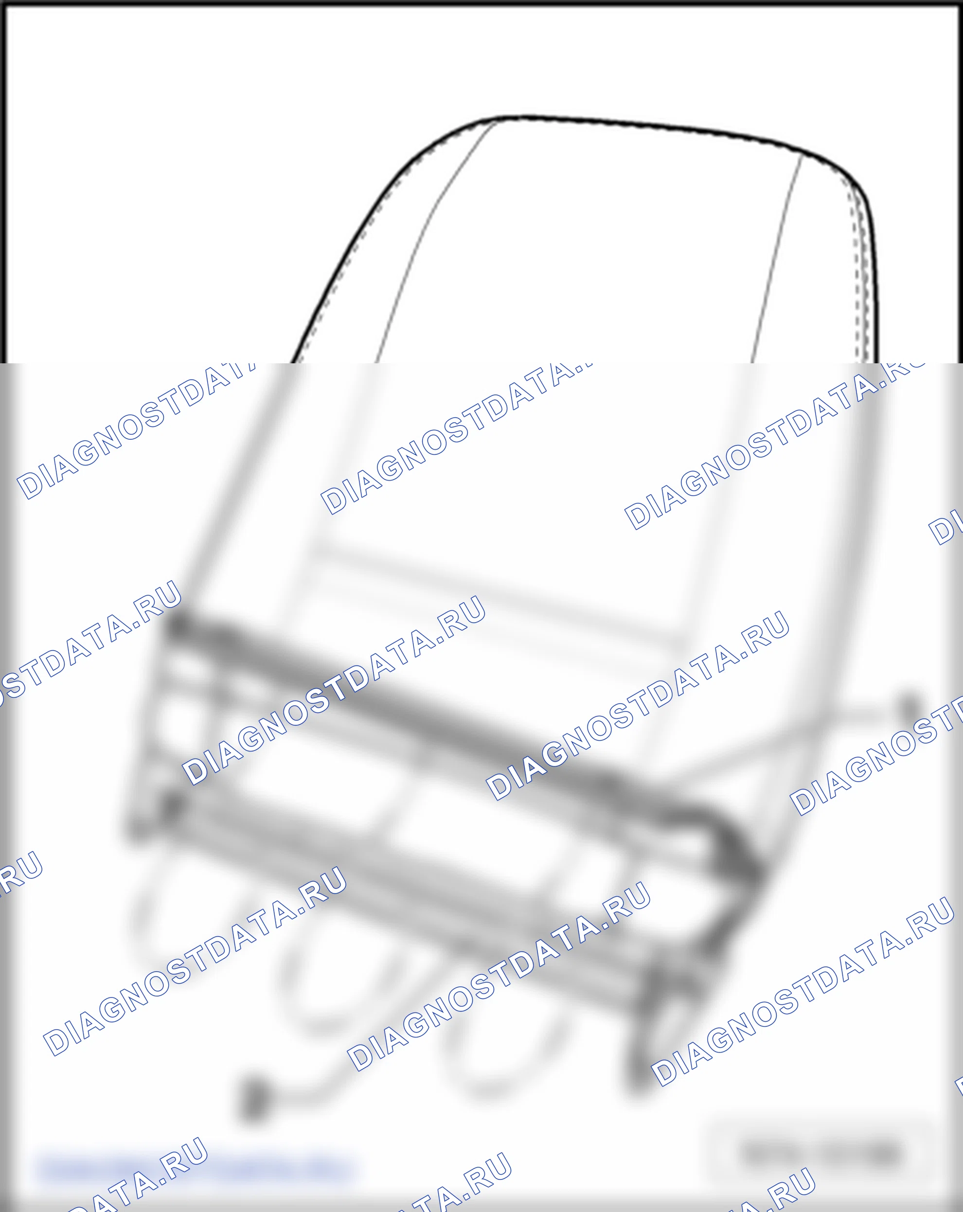 Обивка и наполнитель передних сидений. SEAT Alhambra Ii