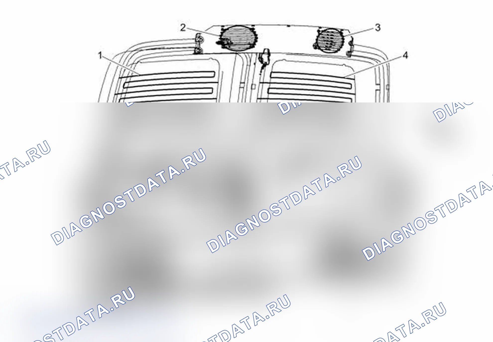 Рис. 53: Задние двери (пассажирские или грузовые). Chevrolet Express G1500 