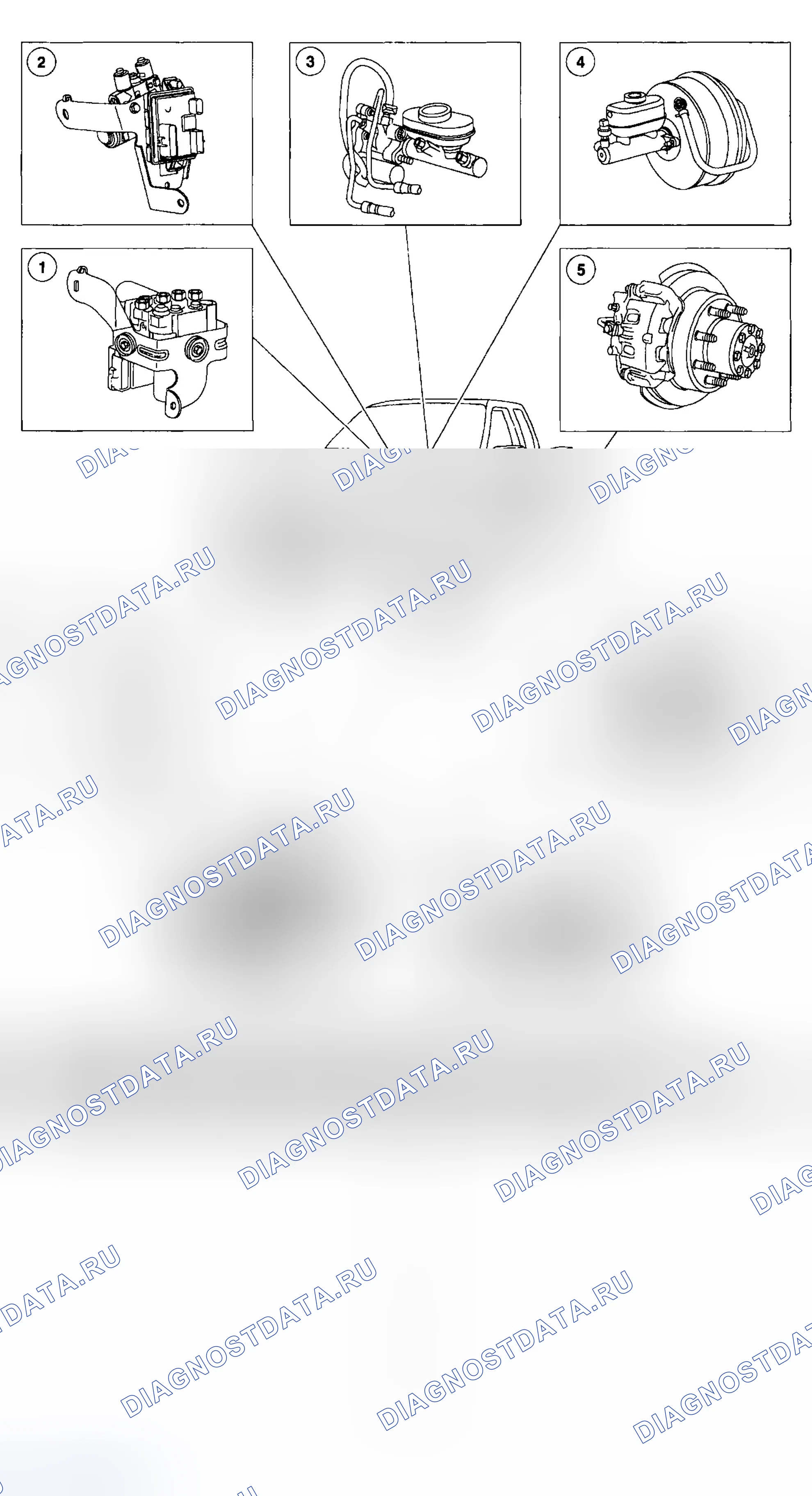 Рис. 161: Расположение компонентов. Ford Pickup F250 Super Duty I