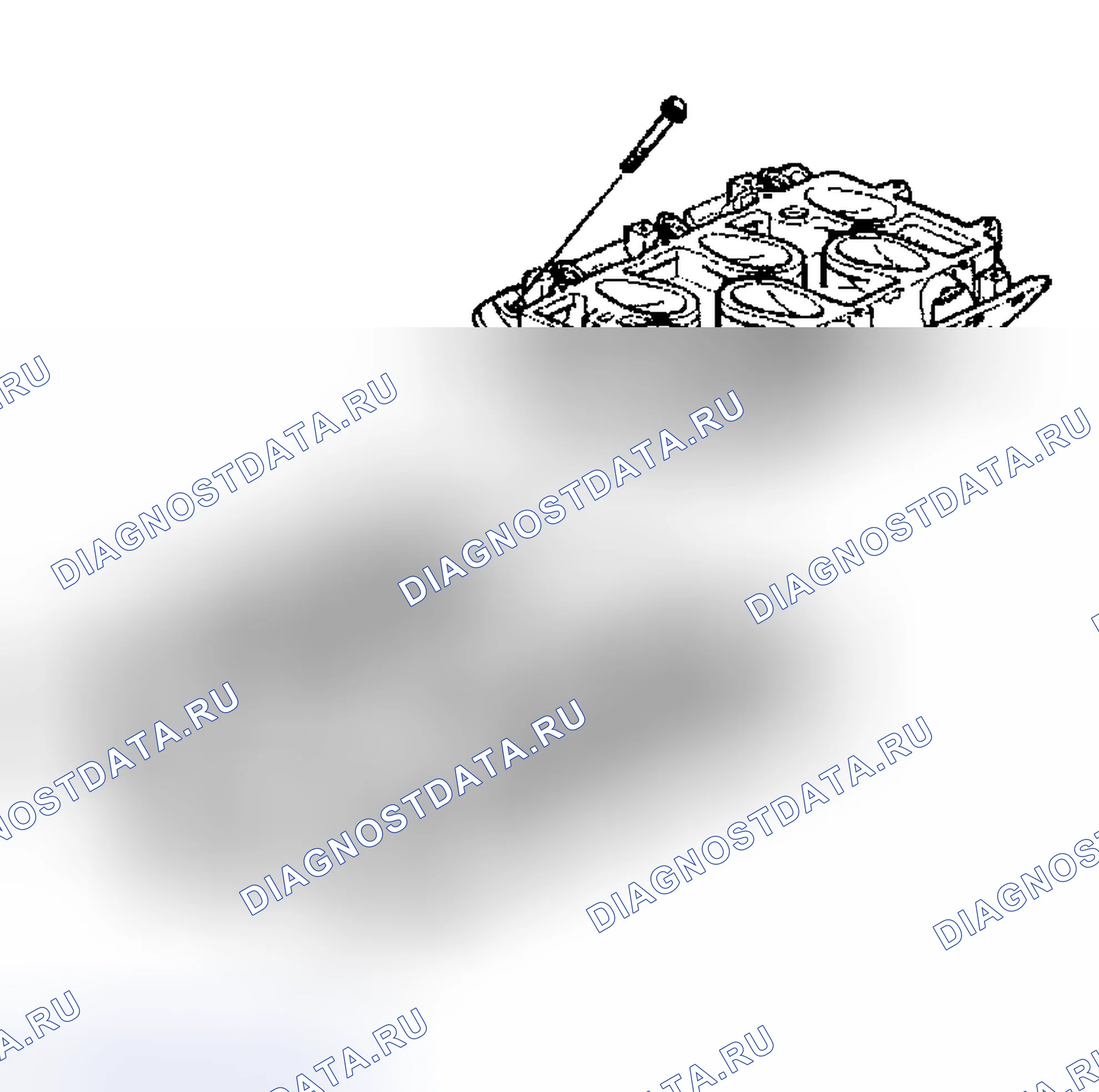 Рис. 452: Монтаж впускного коллектора - нижний (F). Hyundai Veracruz I