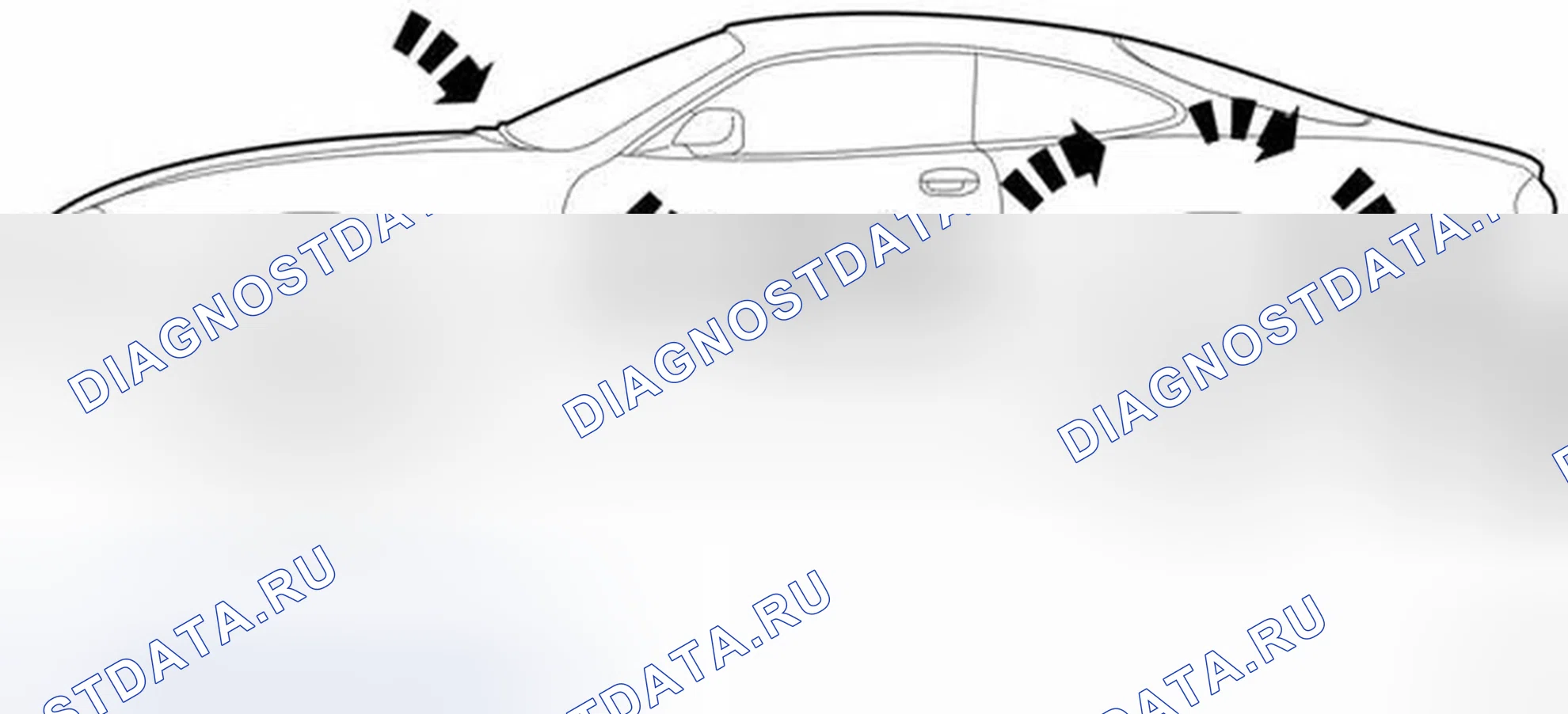 Рис. 29: Распределение воздуха. Jaguar XKR I рестайлинг