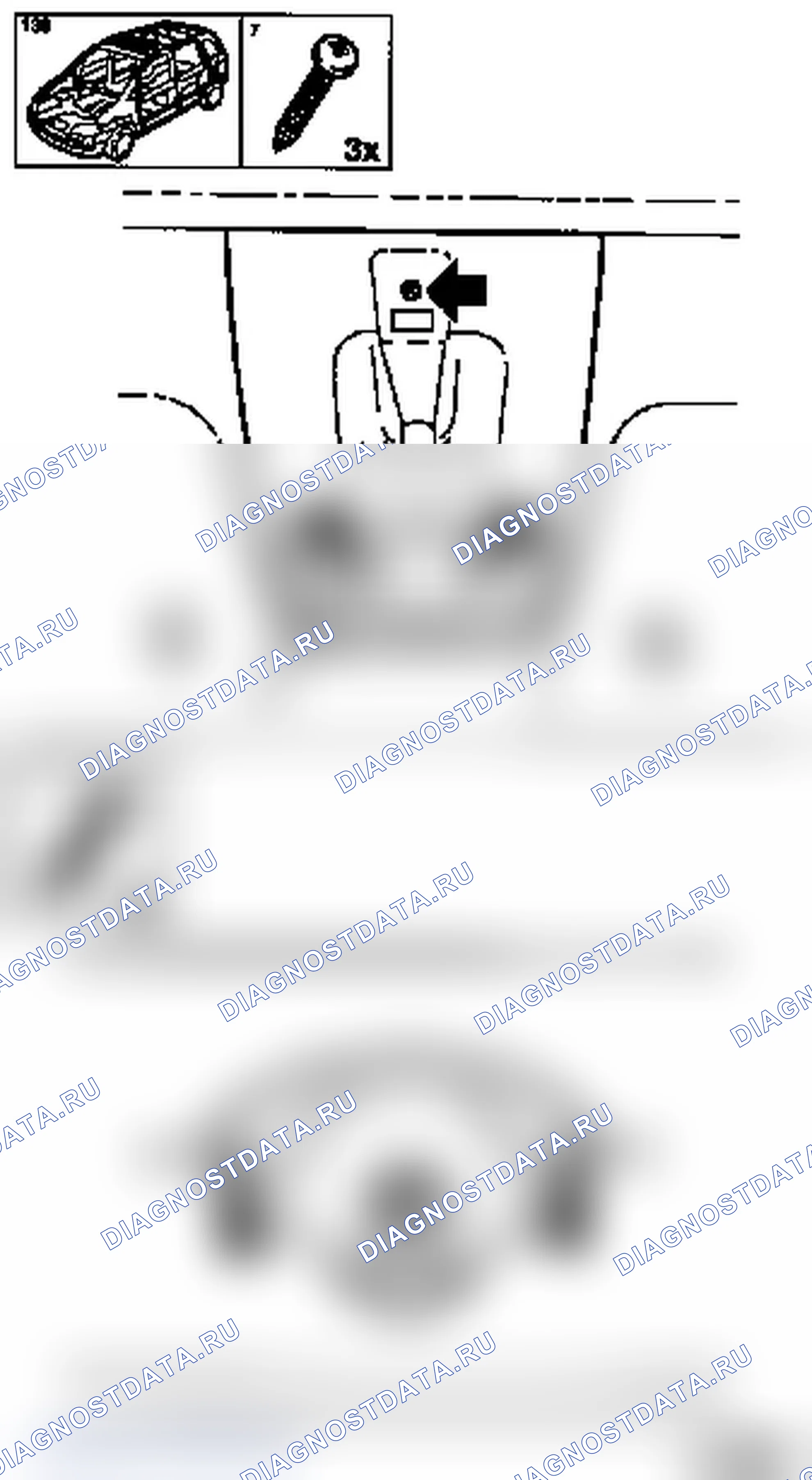 Демонтаж и установка ручного привода (модель F08, F35, F48, F69, F70). Opel Astra G