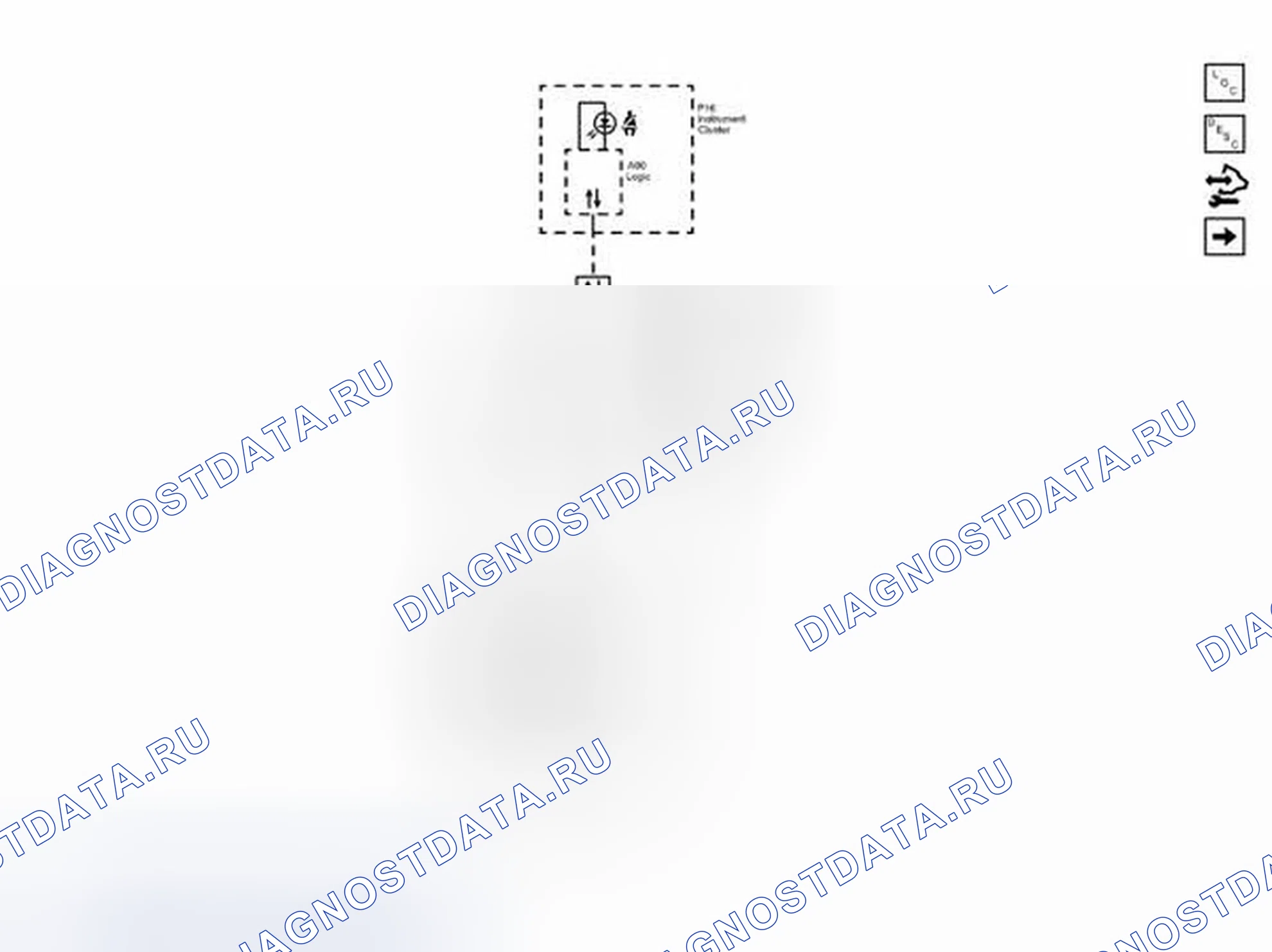 Рис. 1: Схема проводки переключателя и индикатора привода. Chevrolet Spark M300
