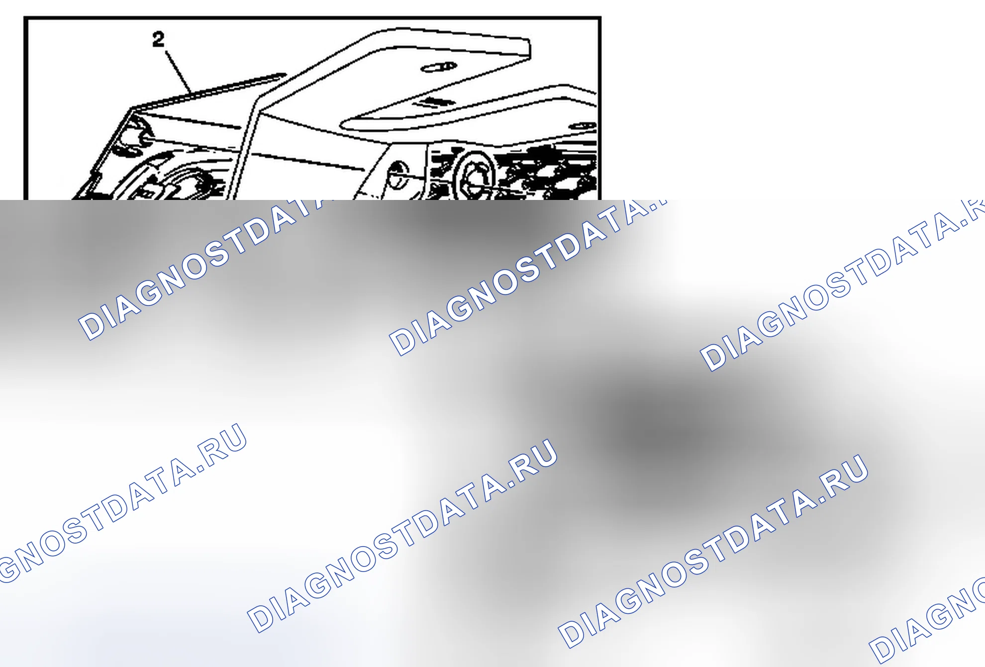 Рис. 11: Замена верхней решетки радиатора (равноденствие). Chevrolet Equinox II