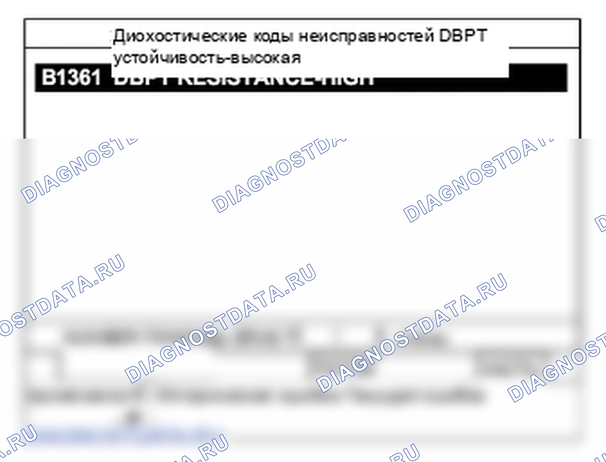 B1361: преднатяжитель ремня безопасности передний-водитель сопротивление слишком высоко. Hyundai Santa Fe CM