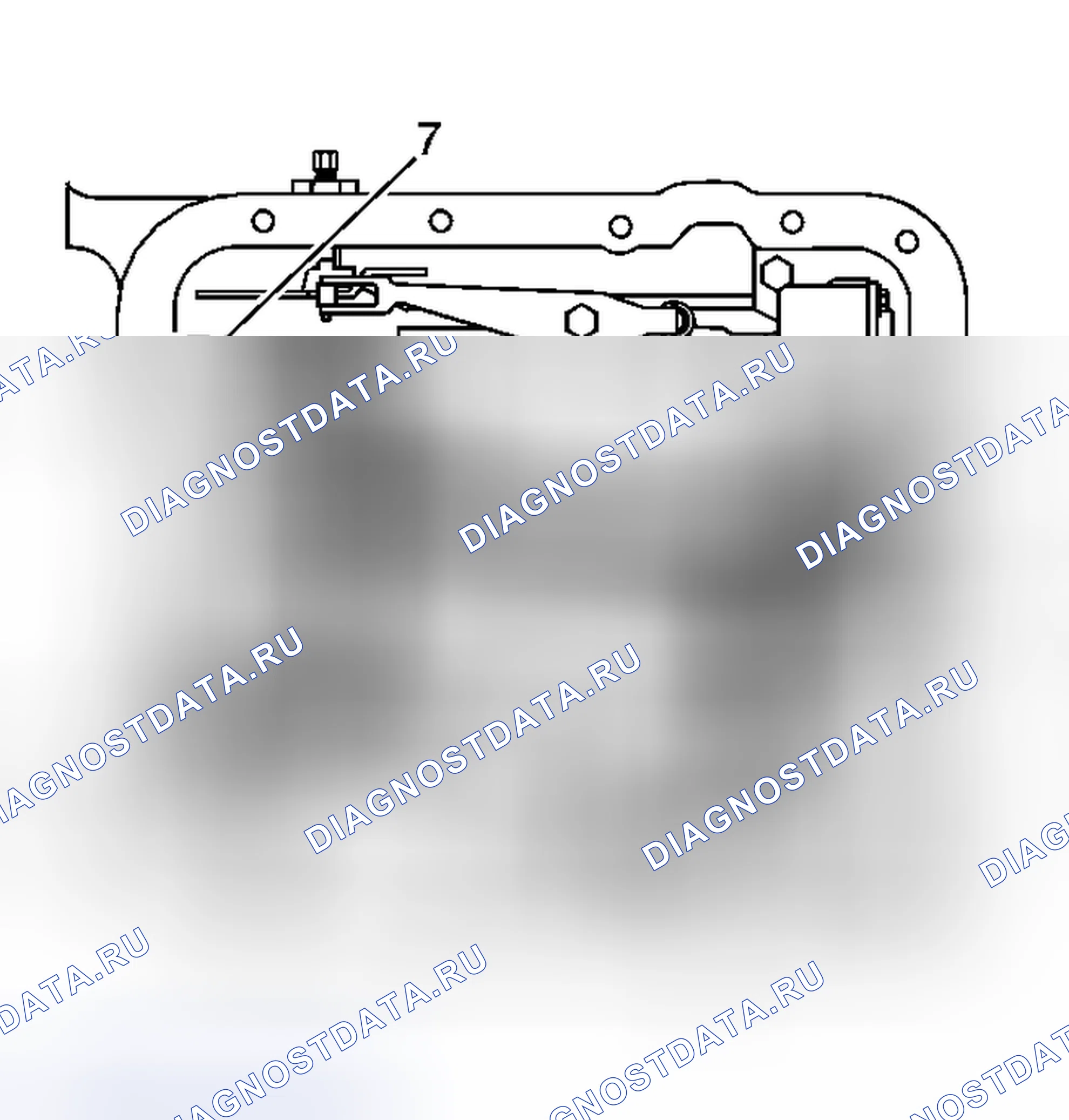 Рис. 348: Снятие корпуса клапана и жгута проводов. Saab 9-7X I