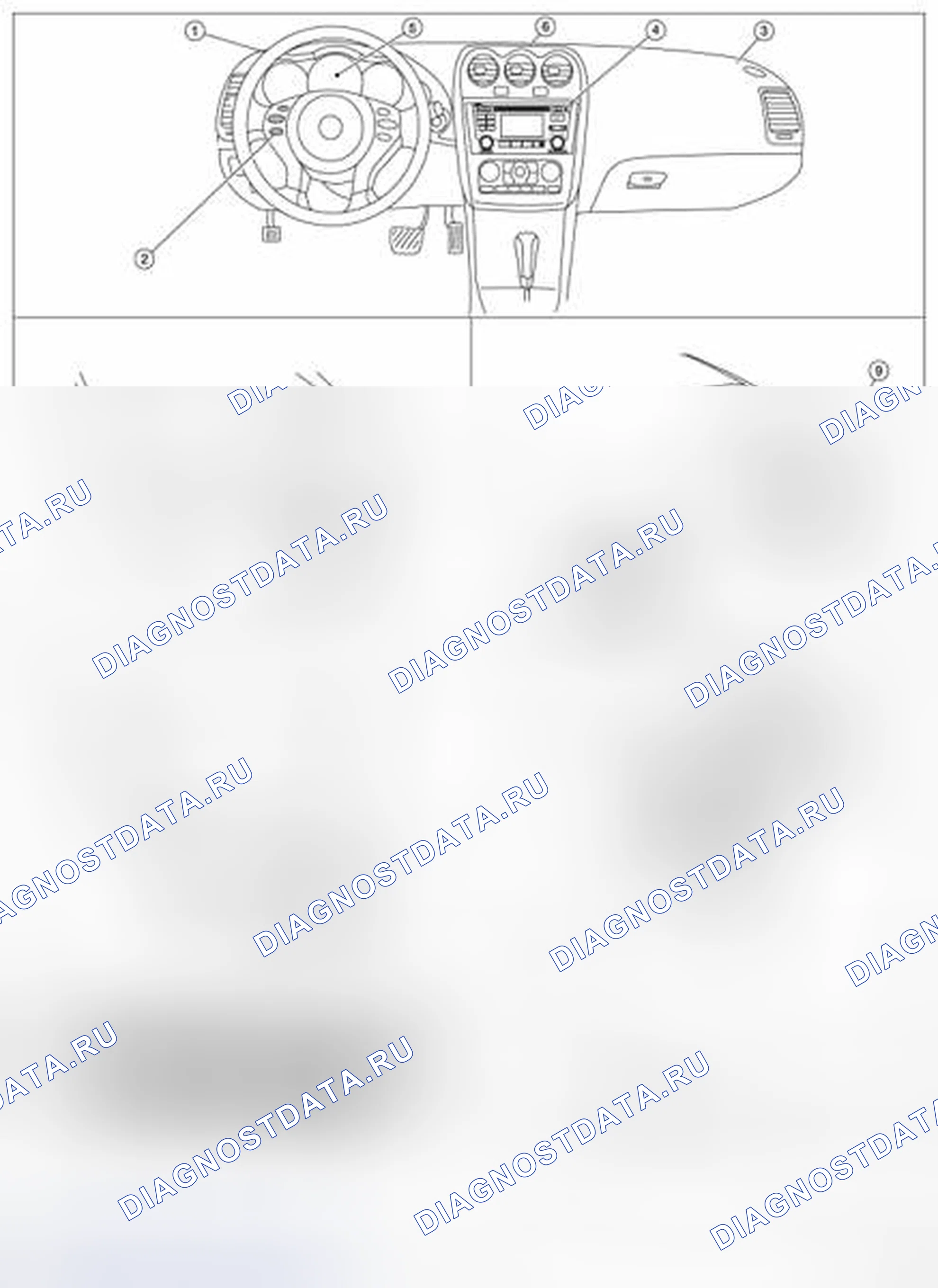 Рис. 174: Расположение компонентов. Nissan Altima L32 рестайлинг
