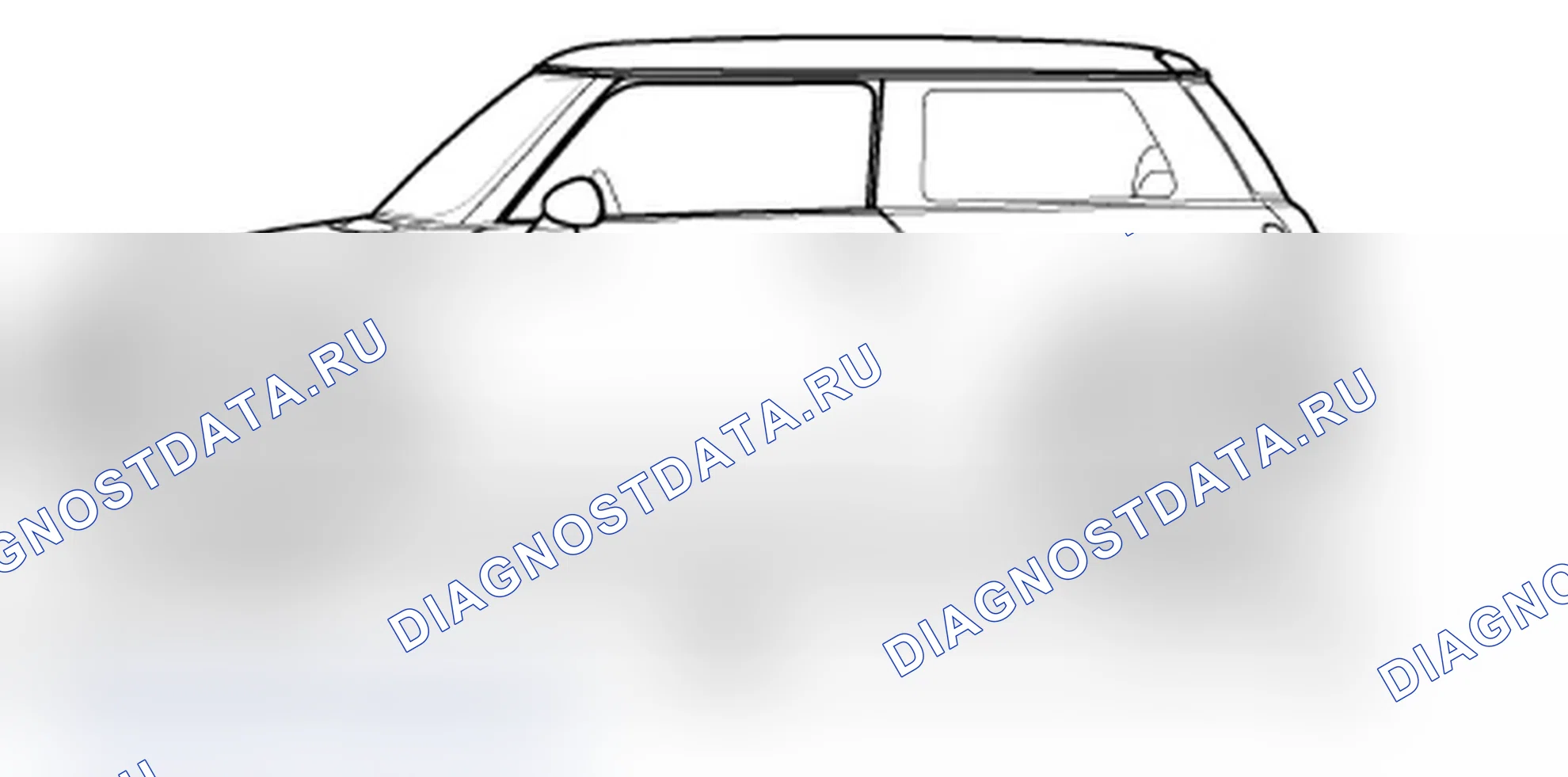 Рис. 100: Длина транспортного средства. MINI Cooper II