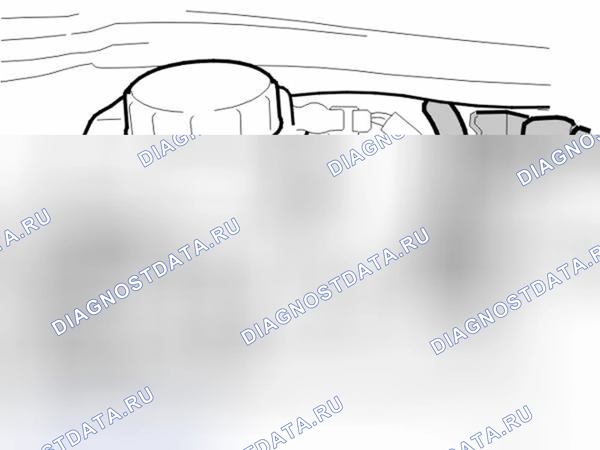 Рис. 108: СНЯТИЕ ВАКУУМНОГО ШЛАНГА. Volvo V50 I