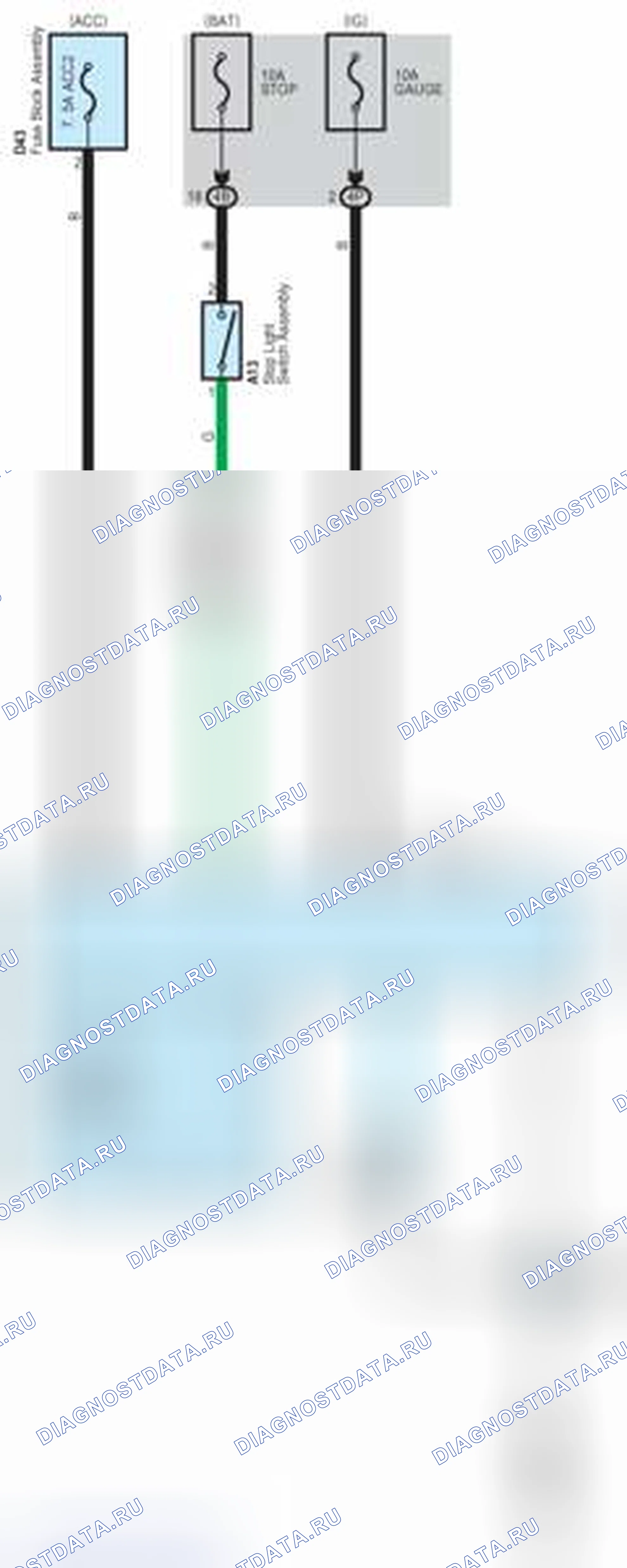 Рис. 461: Блокировка переключения передач (S / D). Toyota Yaris III
